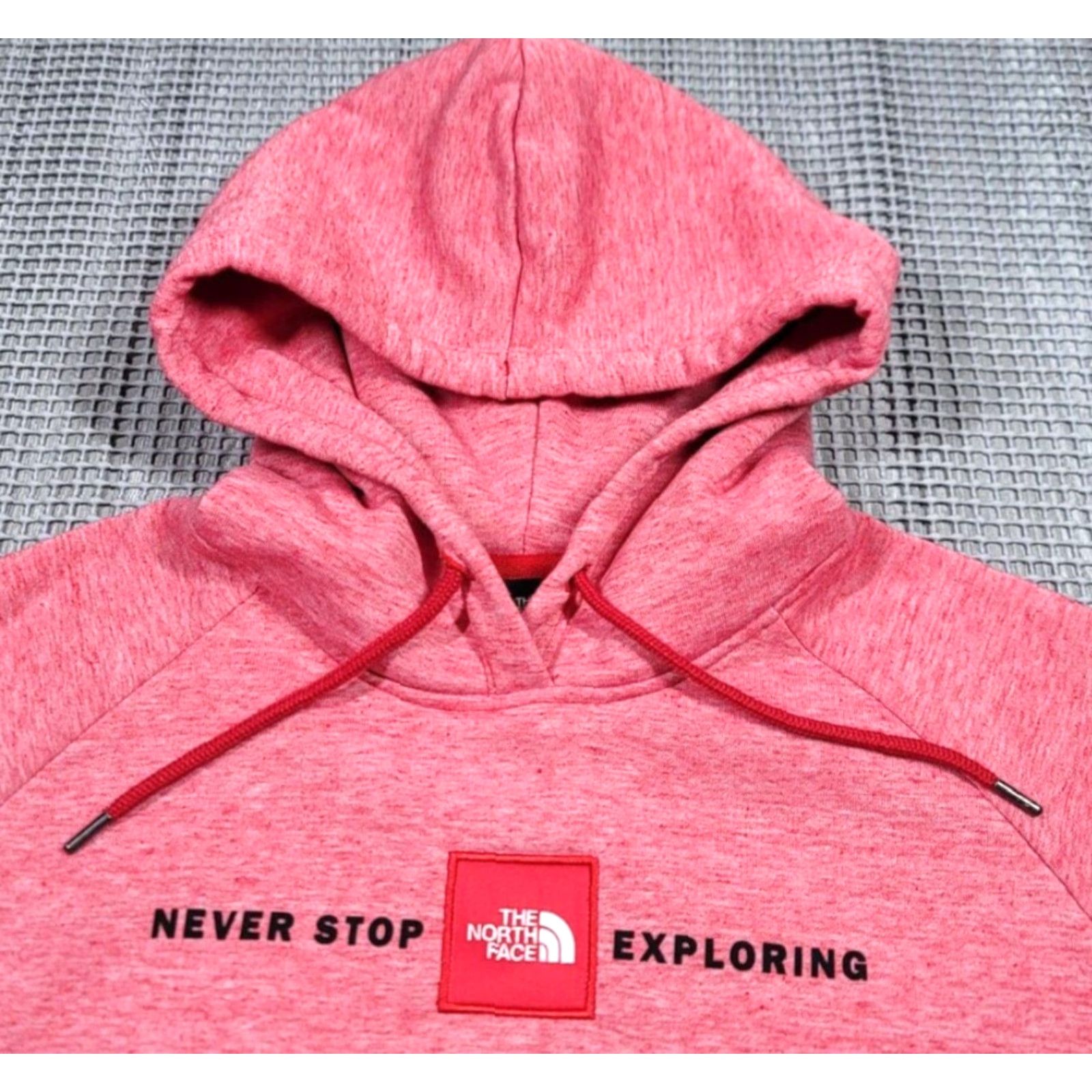 The North Face The North Face Hoodie Women L Pink Heather Pullover Fleece Logo Embroidered Never Stop Exploring Activewear Casual Travel Size L / US 10 / IT 46 - 5 Thumbnail