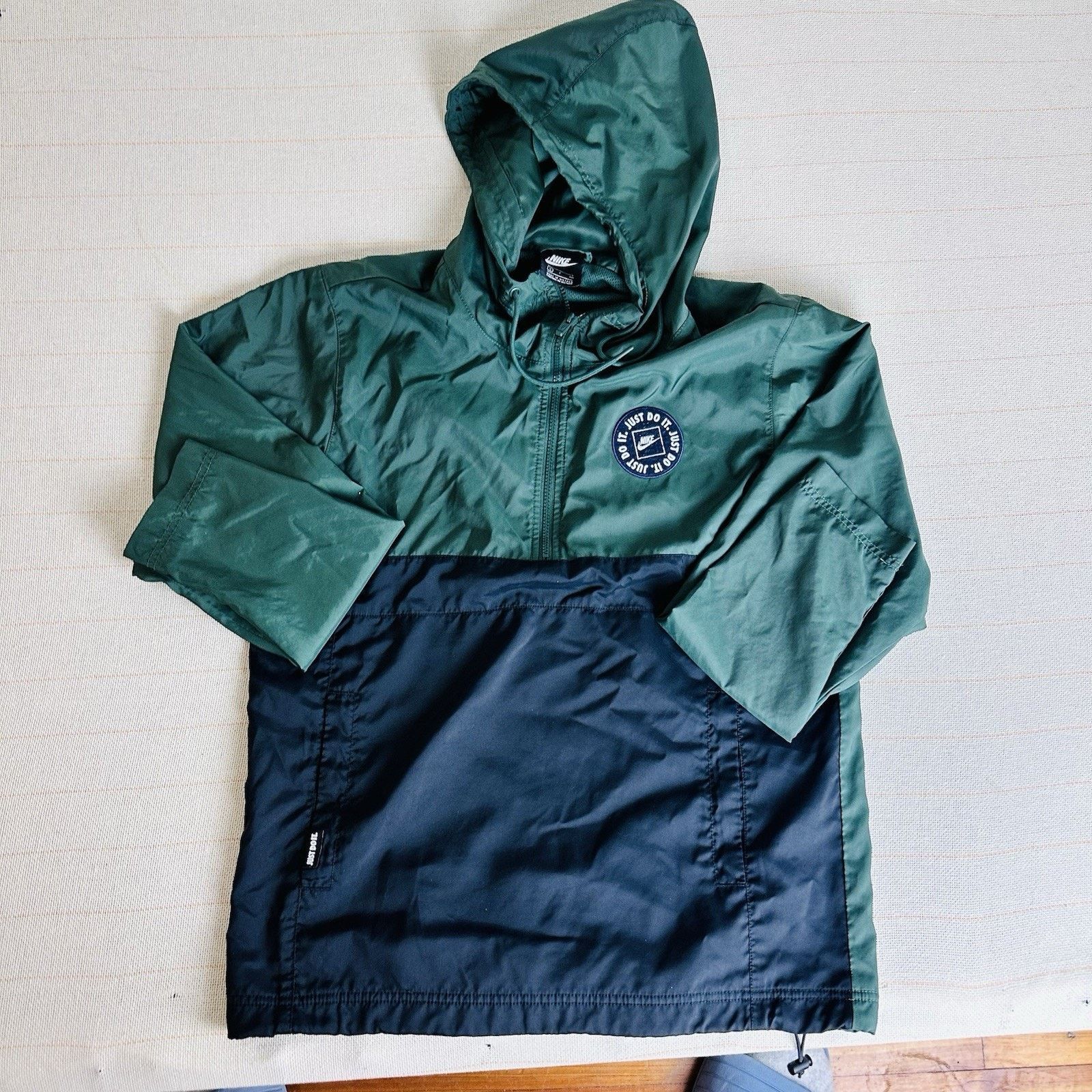 Nike Nike Green & Black Hooded Windbreaker Size US S / EU 44-46 / 1 - 7 Thumbnail