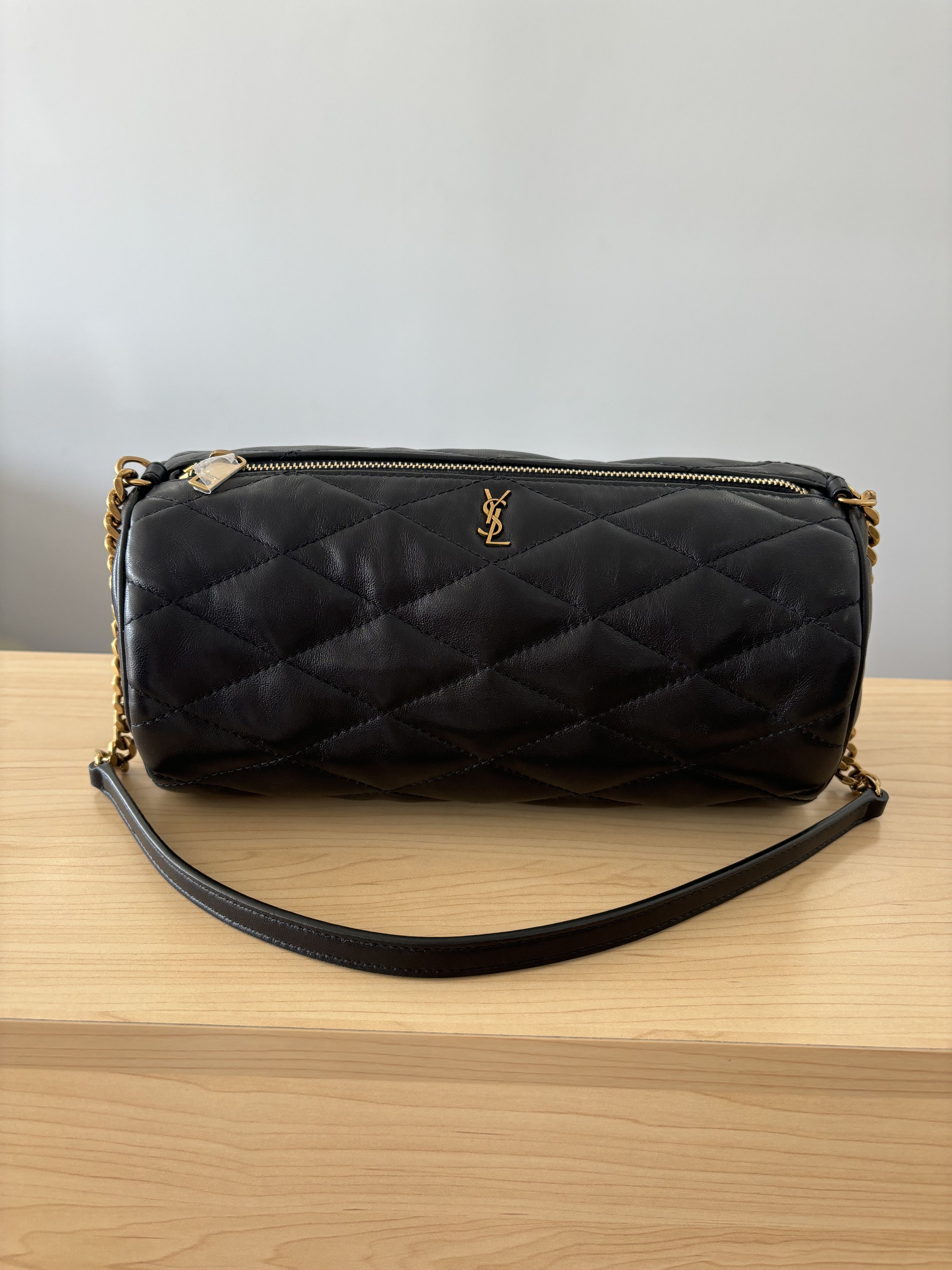 Yves Saint Laurent YSL NEW sade tube black leather Size ONE SIZE - 1 Thumbnail