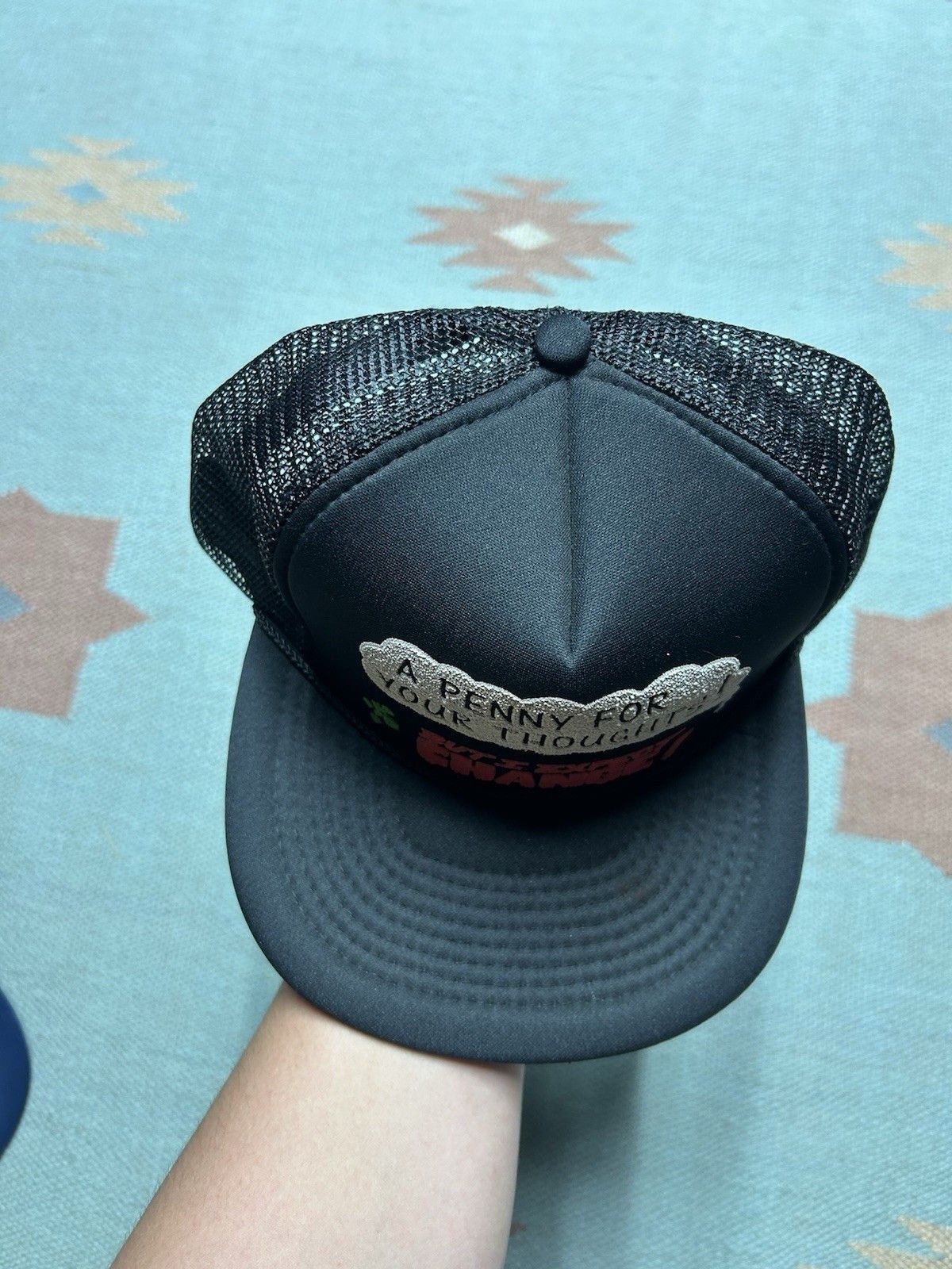 Vintage trucker hat penny for you thoughts but I expect change funny Size ONE SIZE - 3 Thumbnail