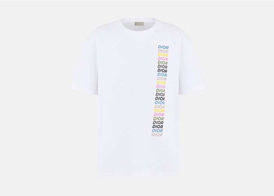 Dior o1w1db11024 Relaxed-Fit T-Shirt in White Size US S / EU 44-46 / 1 - 1 Thumbnail