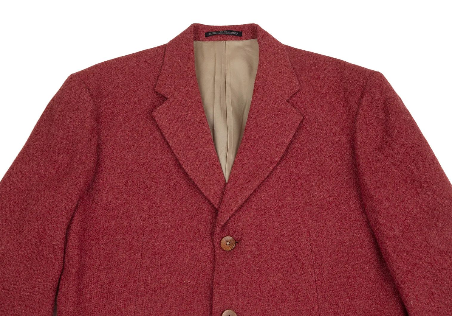 Yohji Yamamoto Yohji Yamamoto Wood Button Wool Jacket Size US M / EU 48-50 / 2 - 2 Thumbnail
