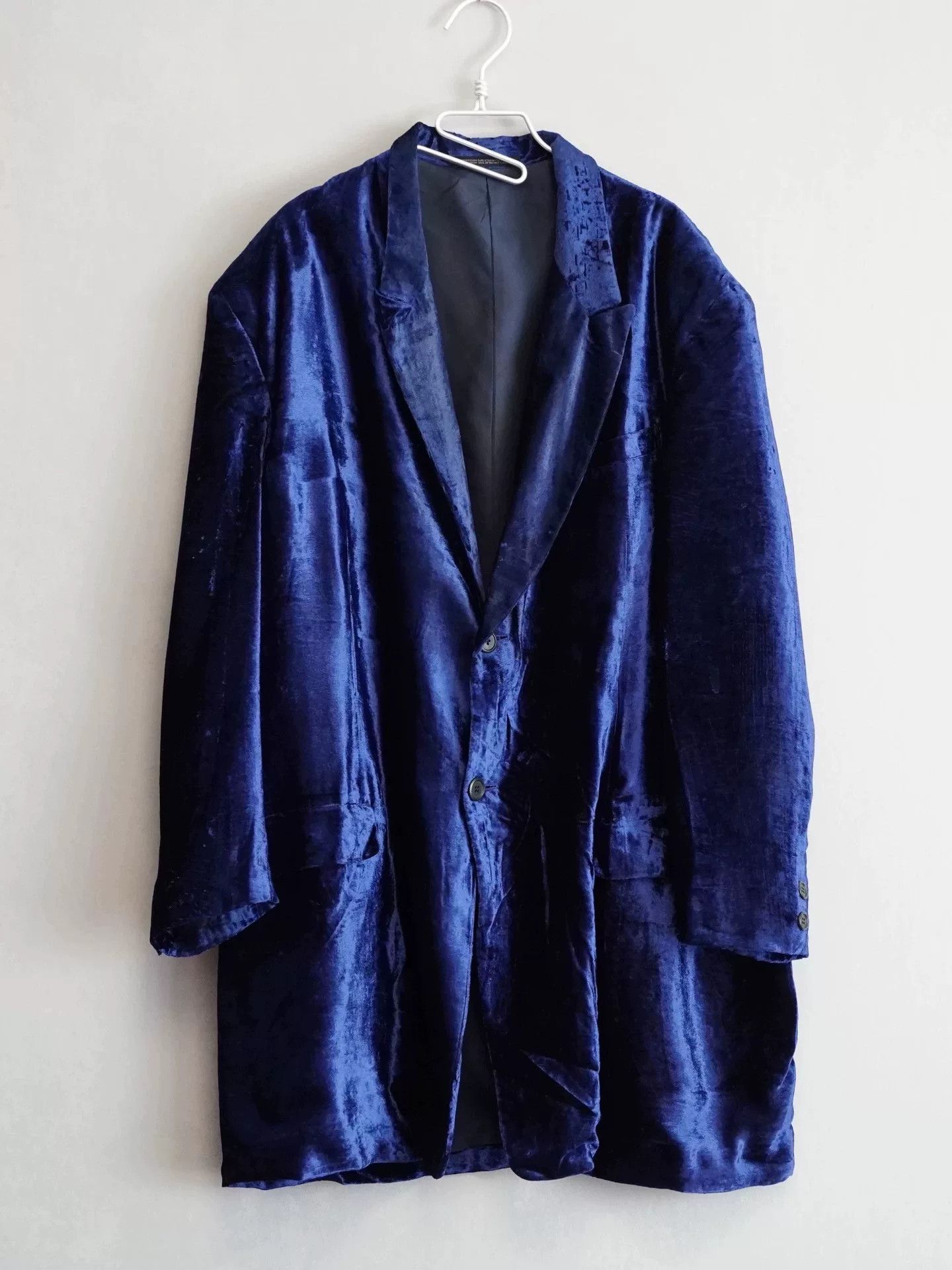 Yohji Yamamoto yohji yamamoto blue velvet jacket Size US M / EU 48-50 / 2 - 1 Thumbnail