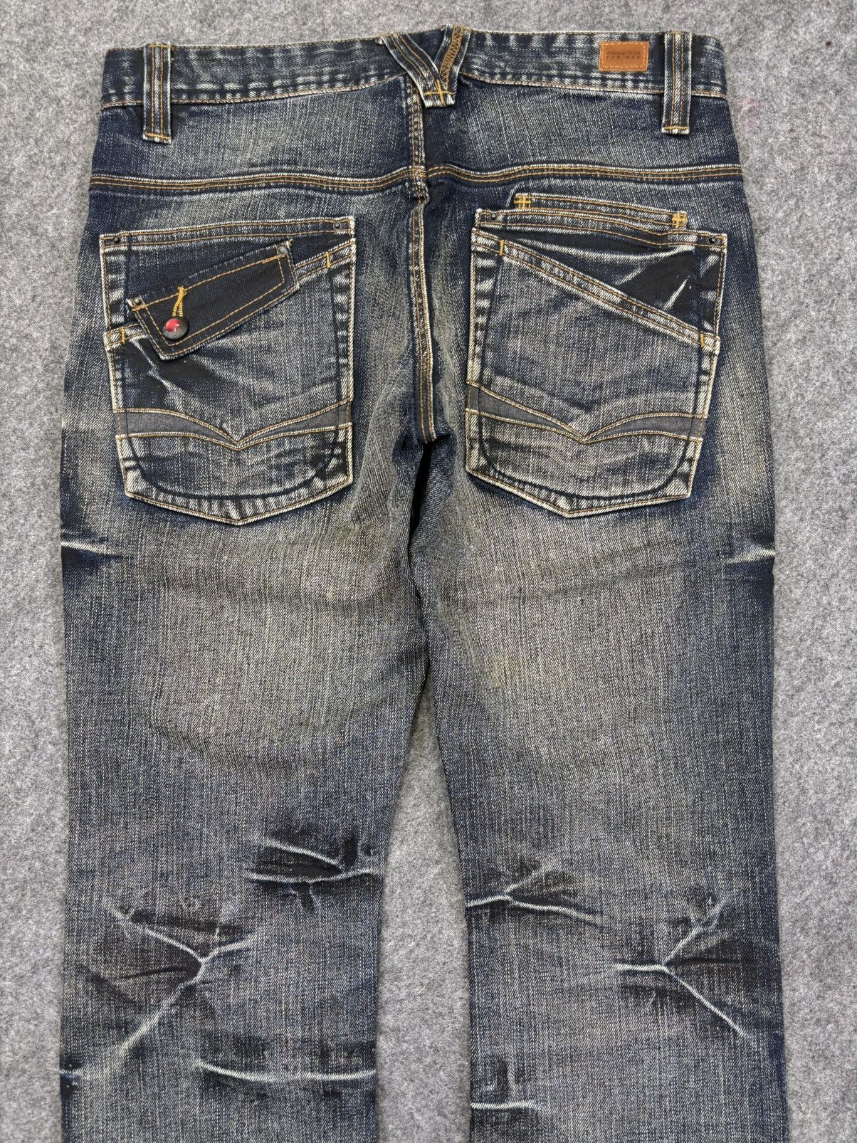 Japanese Brand 💥FLARE💥Archival Streetwear NCFM Sick Fades Denim F703 Size US 30 / EU 46 - 15 Thumbnail