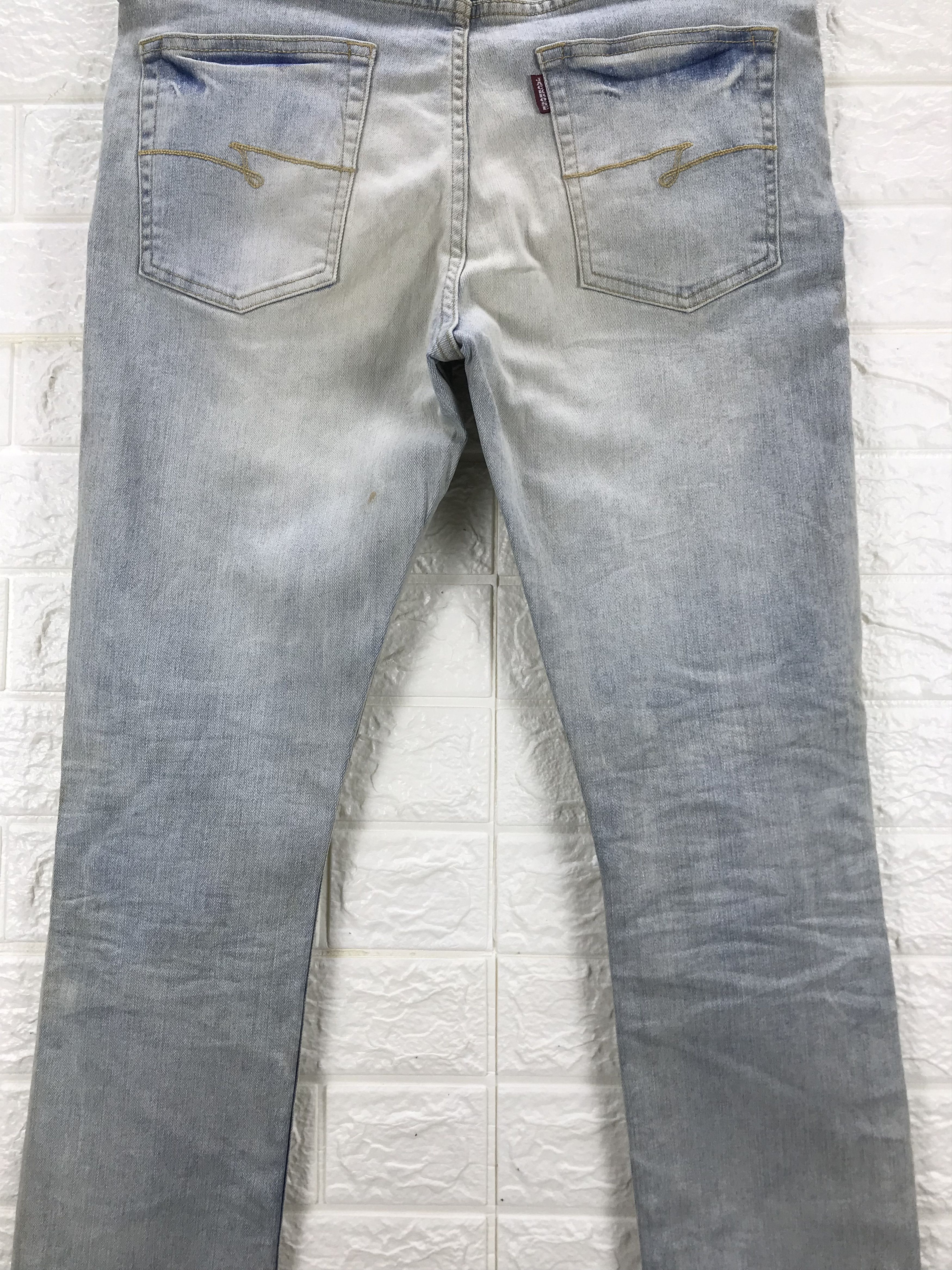JACKROSE Vintage Jack Rose Light Wash Skinny Jeans Size US 32 / EU 48 - 7 Thumbnail