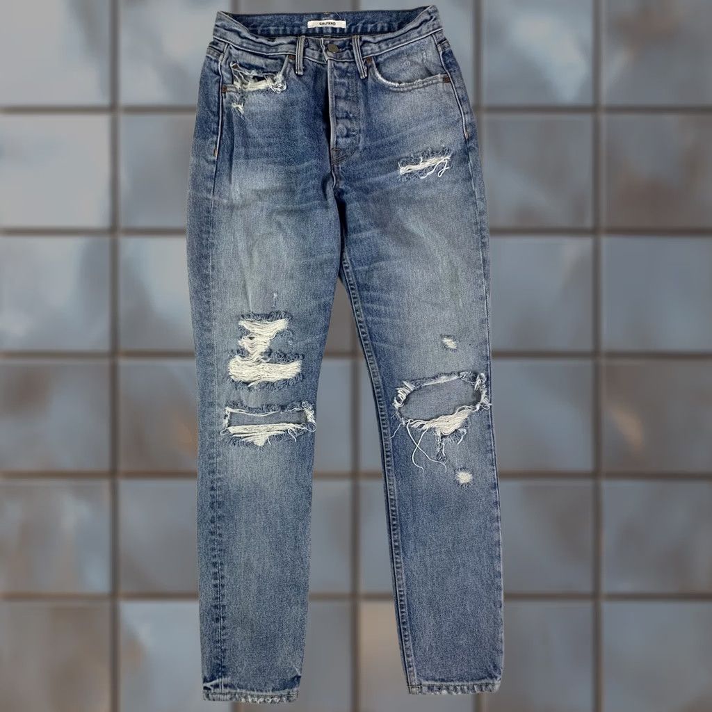 GRLFRND GRLFRND Karolina High Rise Skinny Blue Denim Size 42" / US 20 - 1 Thumbnail
