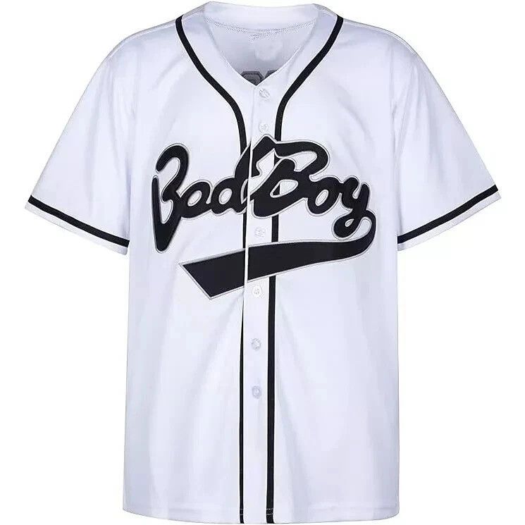 Other Bad Boy Jersey #10 Biggie Baseball Jersey 90S Hip Hop Size US XL / EU 56 / 4 - 1 Thumbnail