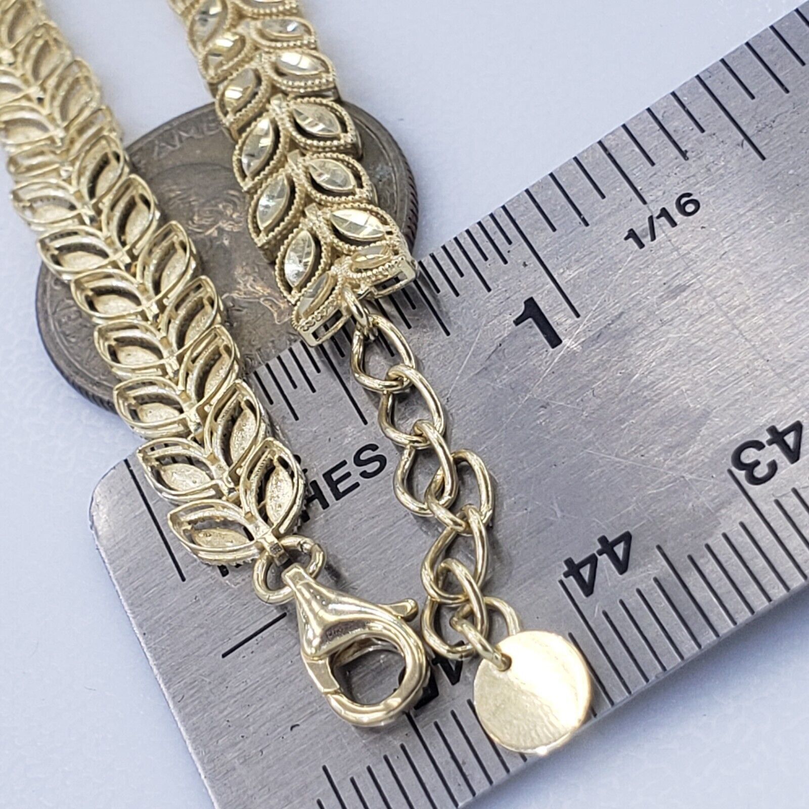 The Unbranded Brand real 14k gold bracelet adjustable Size ONE SIZE - 14 Thumbnail