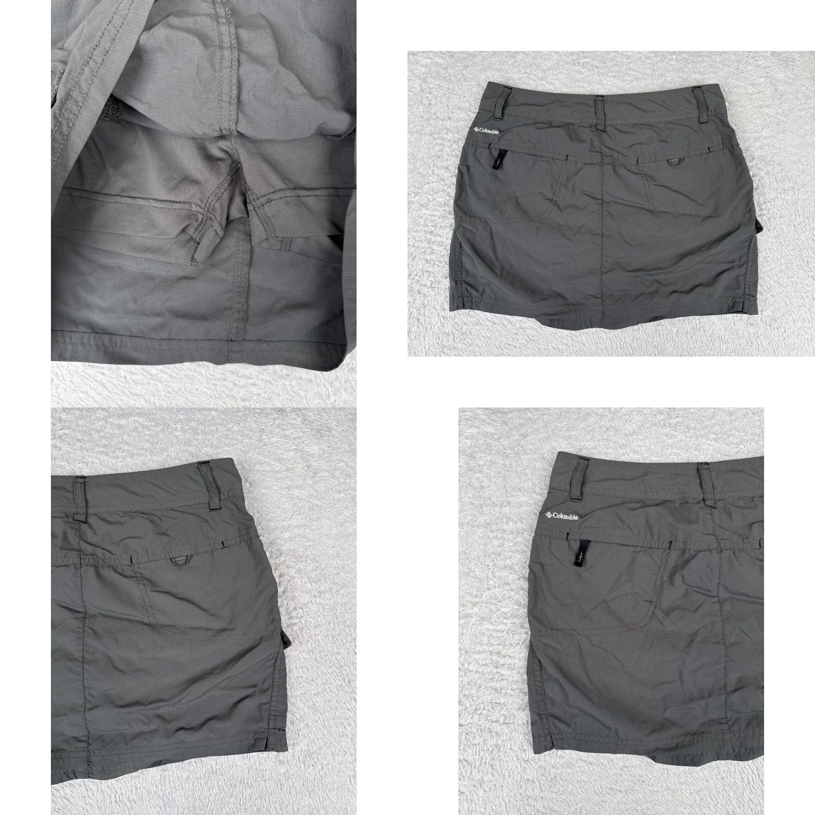 Vintage Columbia Womens Skort Gray Nylon Shell Omni-Shade Hiking Activewear Shorts 2 Size 26" / US 2 / IT 38 - 9 Thumbnail