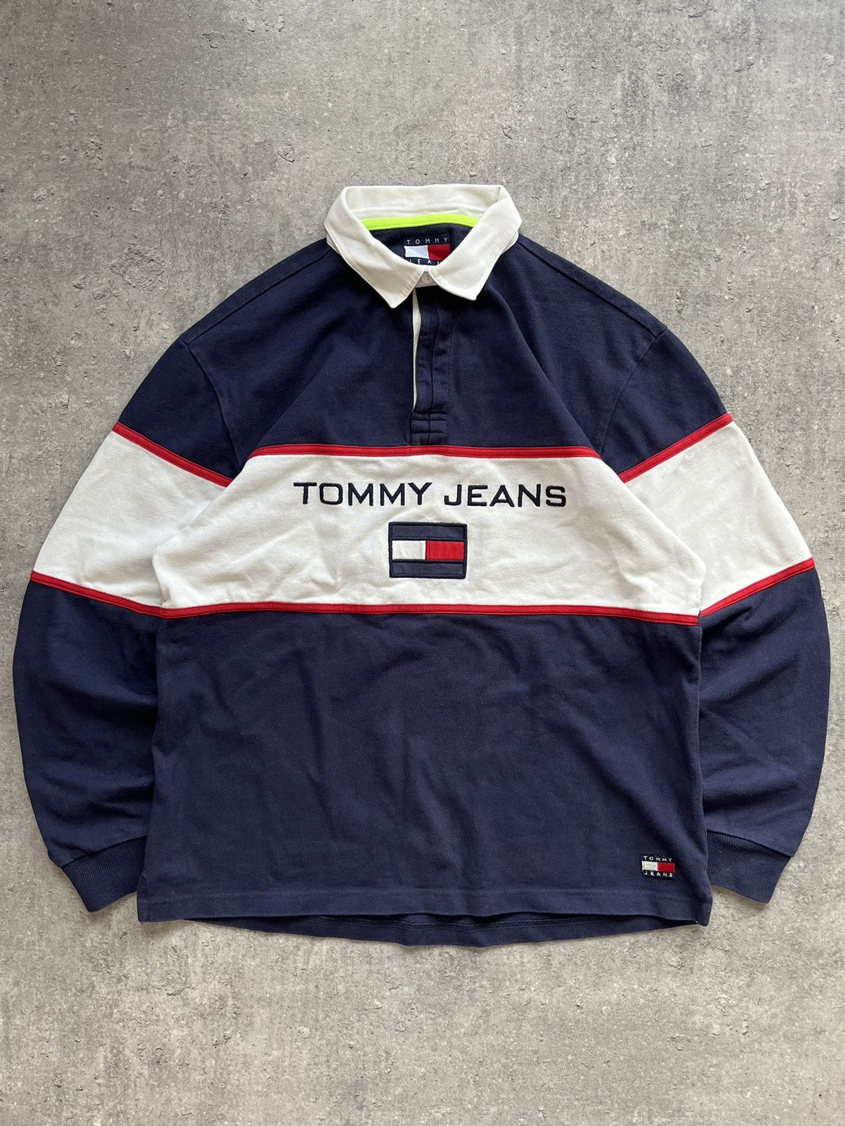 Tommy Jeans Archive Blocking Cotton-Jersey Rugby Polo Shirt