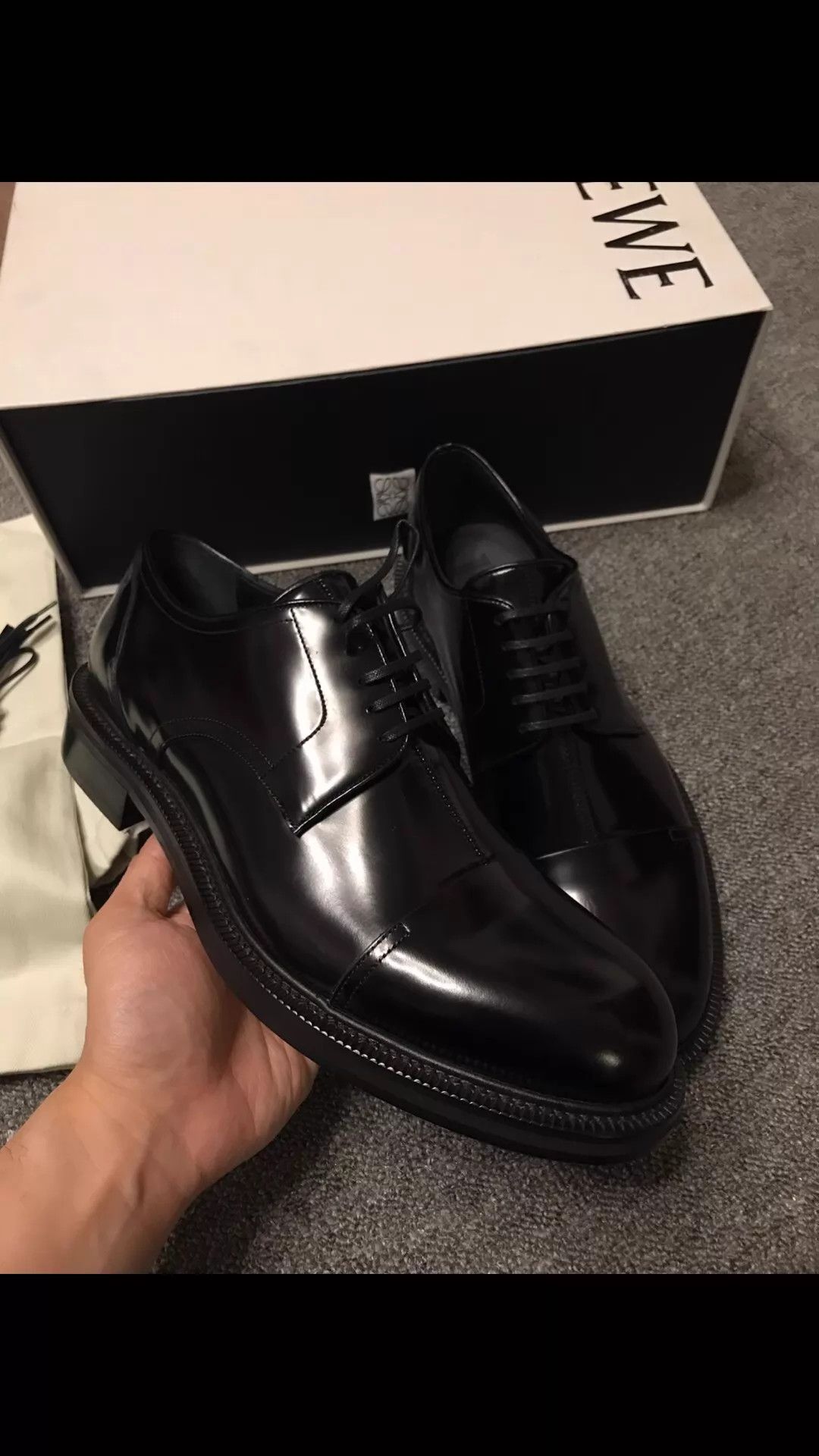 Loewe Loewe New Full Leather Cap Toe Derby 43 Size US 10 / EU 43 - 2 Thumbnail