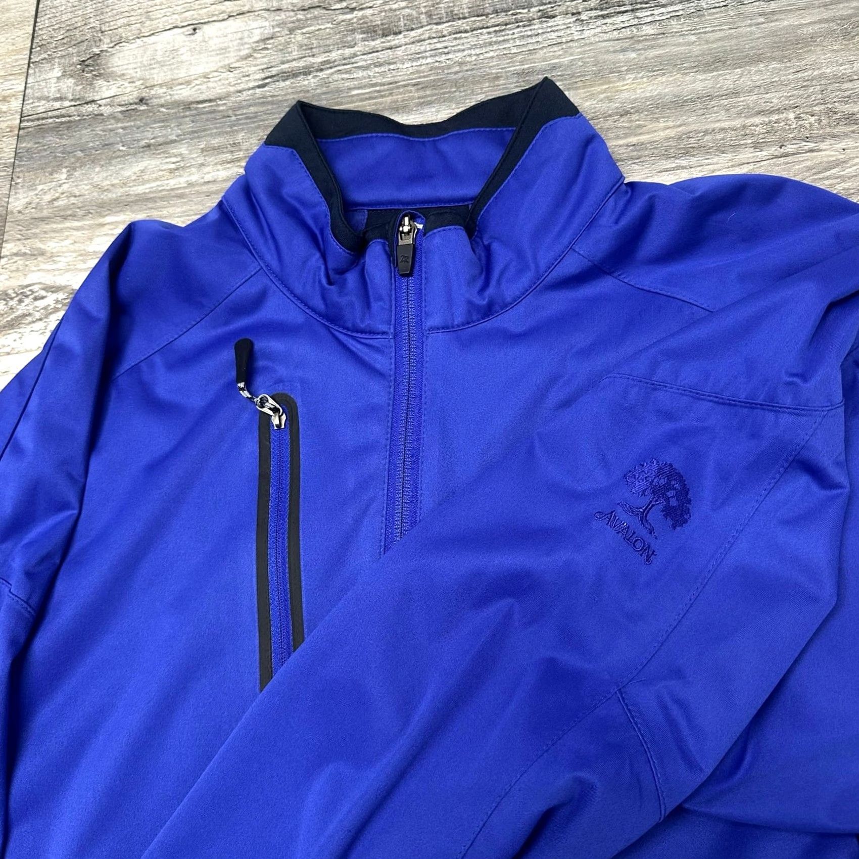 Vintage Zero Restriction Tour Series Royal Blue L Avalon Estate Performance Jacket Golf Windbreaker Men Size US L / EU 52-54 / 3 - 2 Thumbnail