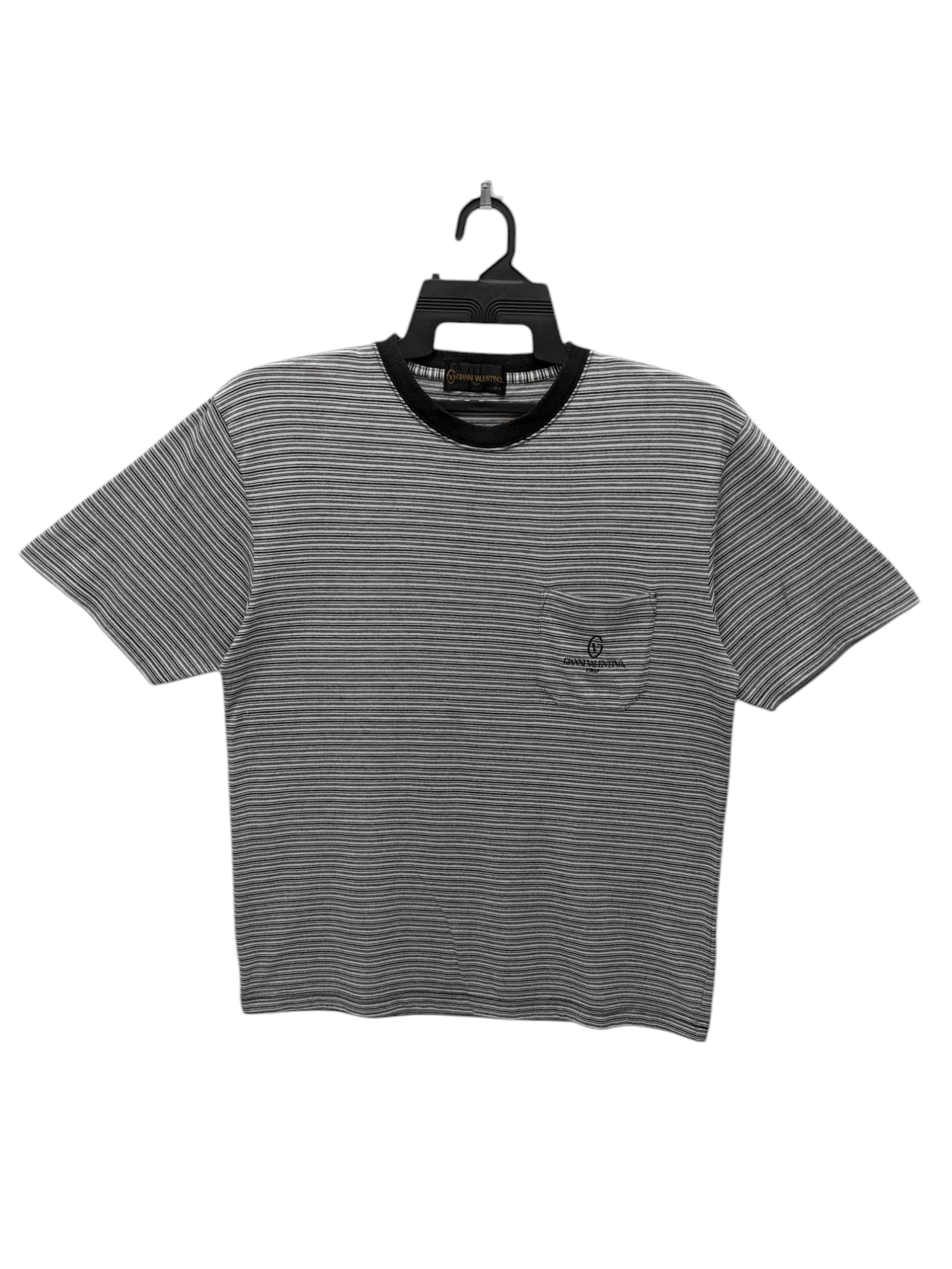 Gianni Valentino GIANNI VALENTINO SINGLE POCKET STRIPED TSHIRT Size US M / EU 48-50 / 2 - 1 Thumbnail