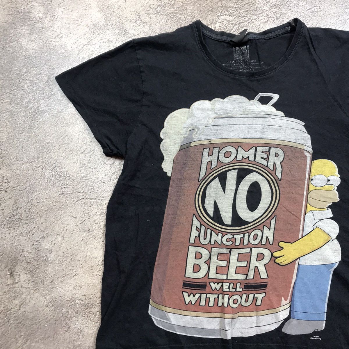 Vintage Vintage 90s Homer Simpson Graphic Tee Y2K Streetwear Faded M Size US M / EU 48-50 / 2 - 2 Thumbnail