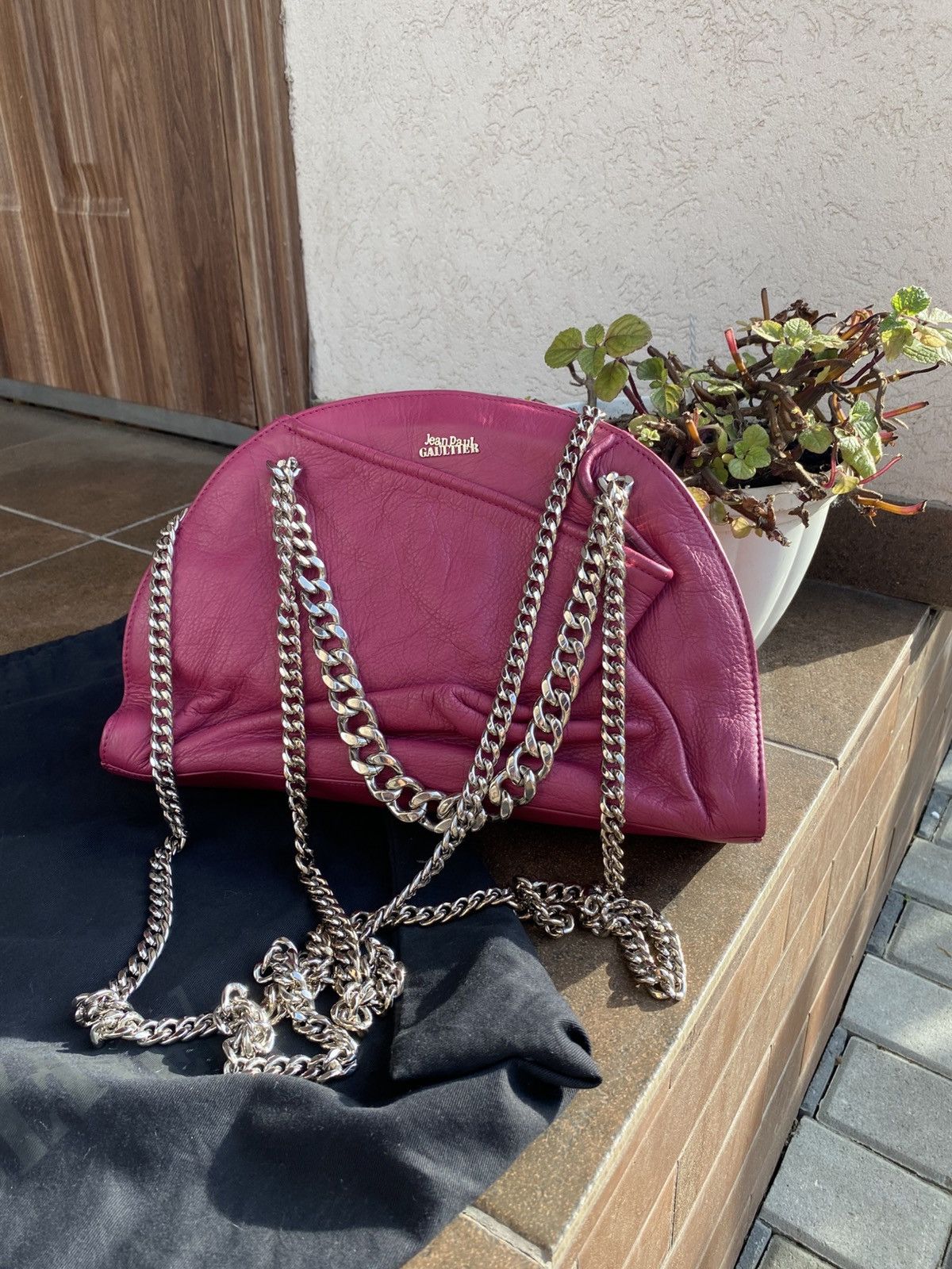 Jean Paul Gaultier Jean Paul Gaultier Glamour Leather Chain Bag Size ONE SIZE - 1 Thumbnail