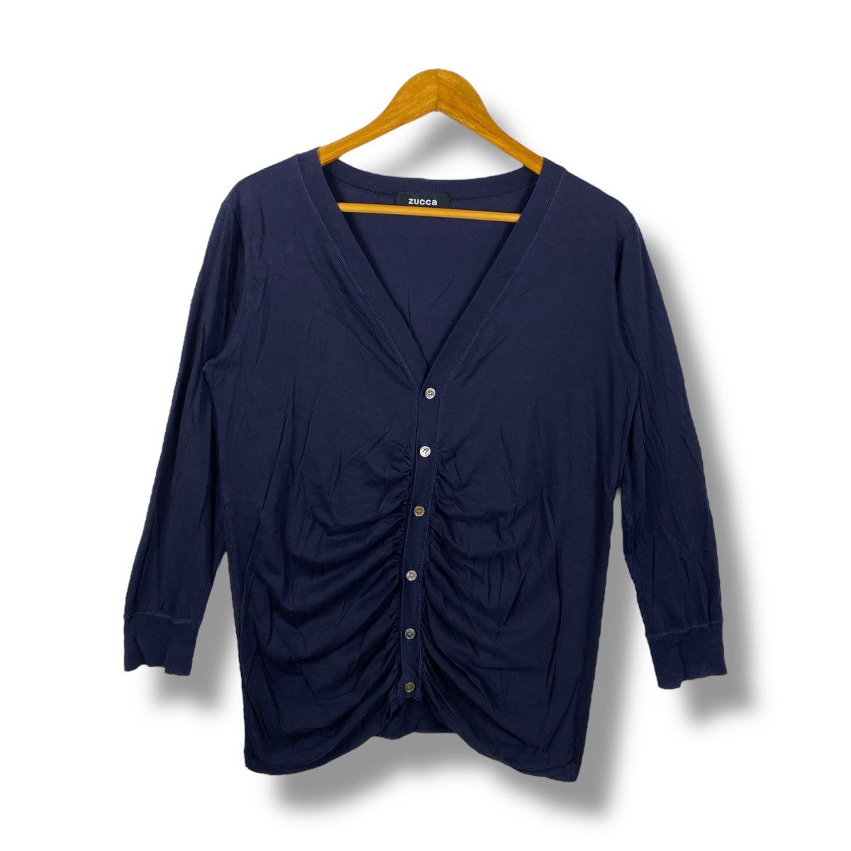 Vintage × Zucca Japanese Brand ZUCCA Button Black Cardigans Sweater Medium Size M / US 6-8 / IT 42-44 - 1 Thumbnail