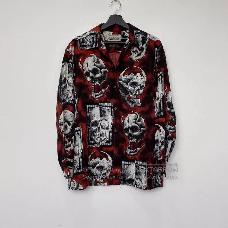 Wacko Maria WACKO MARIA Skull Graffiti Long Sleeve Shirt Size US L / EU 52-54 / 3 - 3 Thumbnail