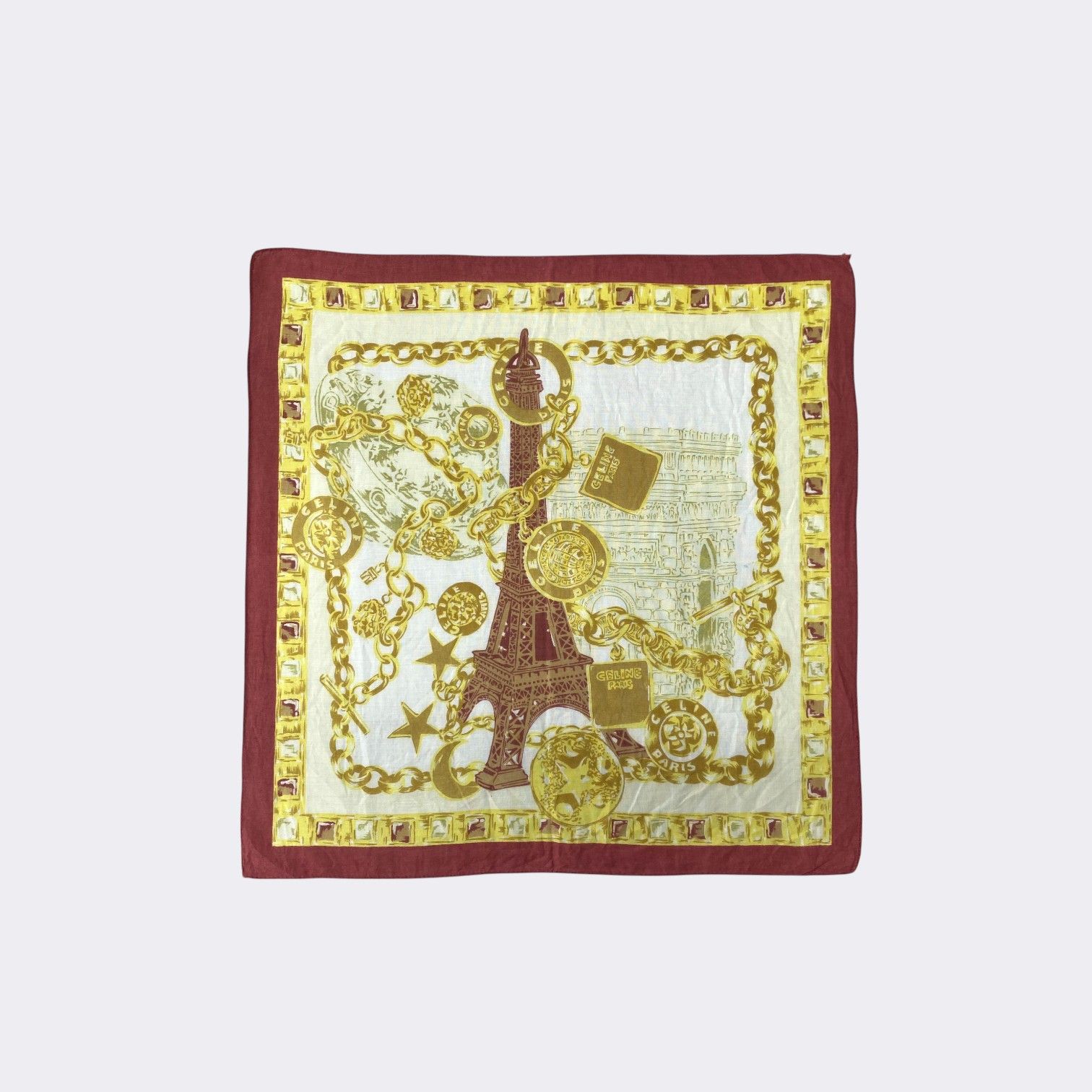 Celine Vintage Celine Handkerchief Neckerchief Bandana H428Q Size ONE SIZE - 1 Thumbnail