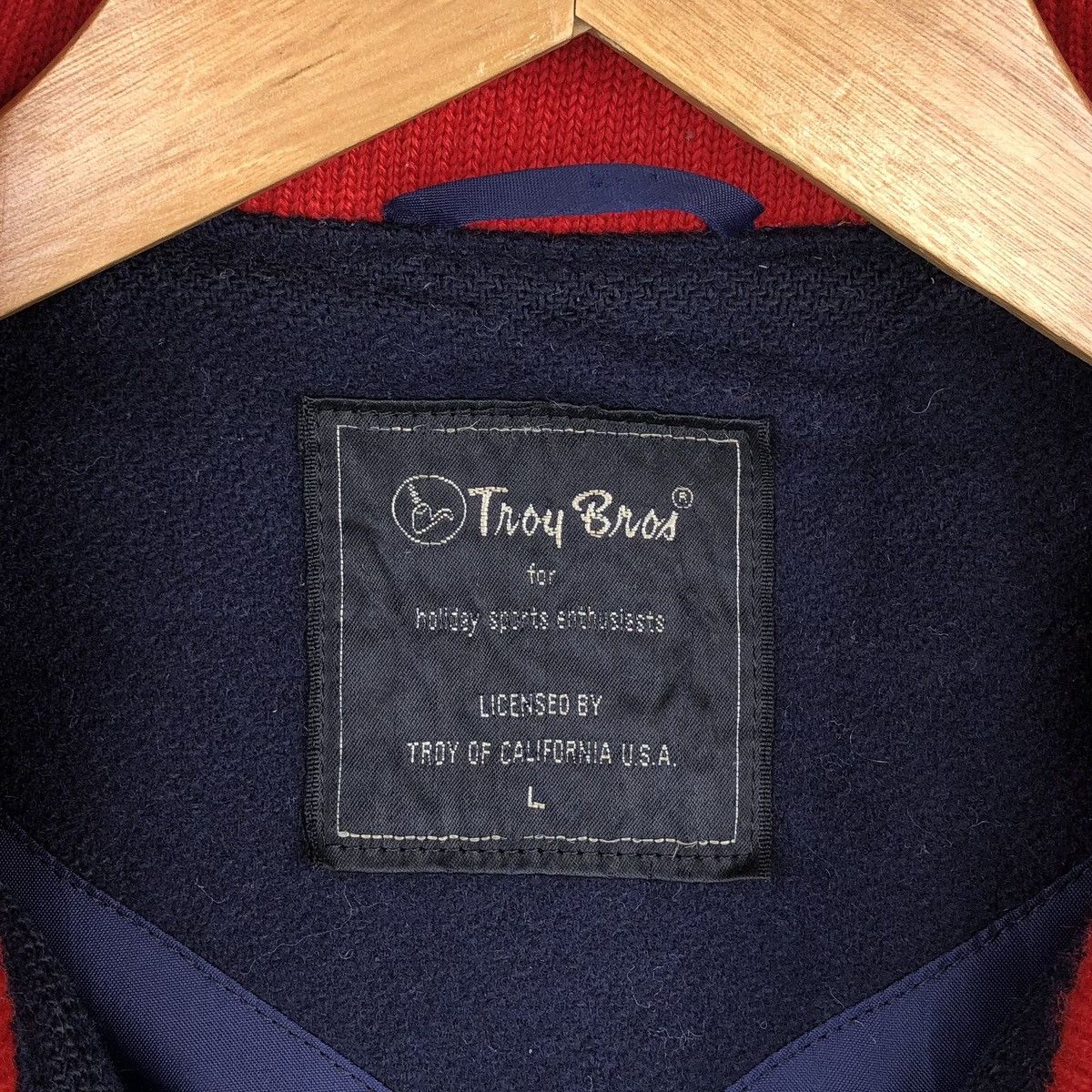 Vintage Vintage TROY BROS Japan Wool Varsity Jacket Size US L / EU 52-54 / 3 - 14 Thumbnail