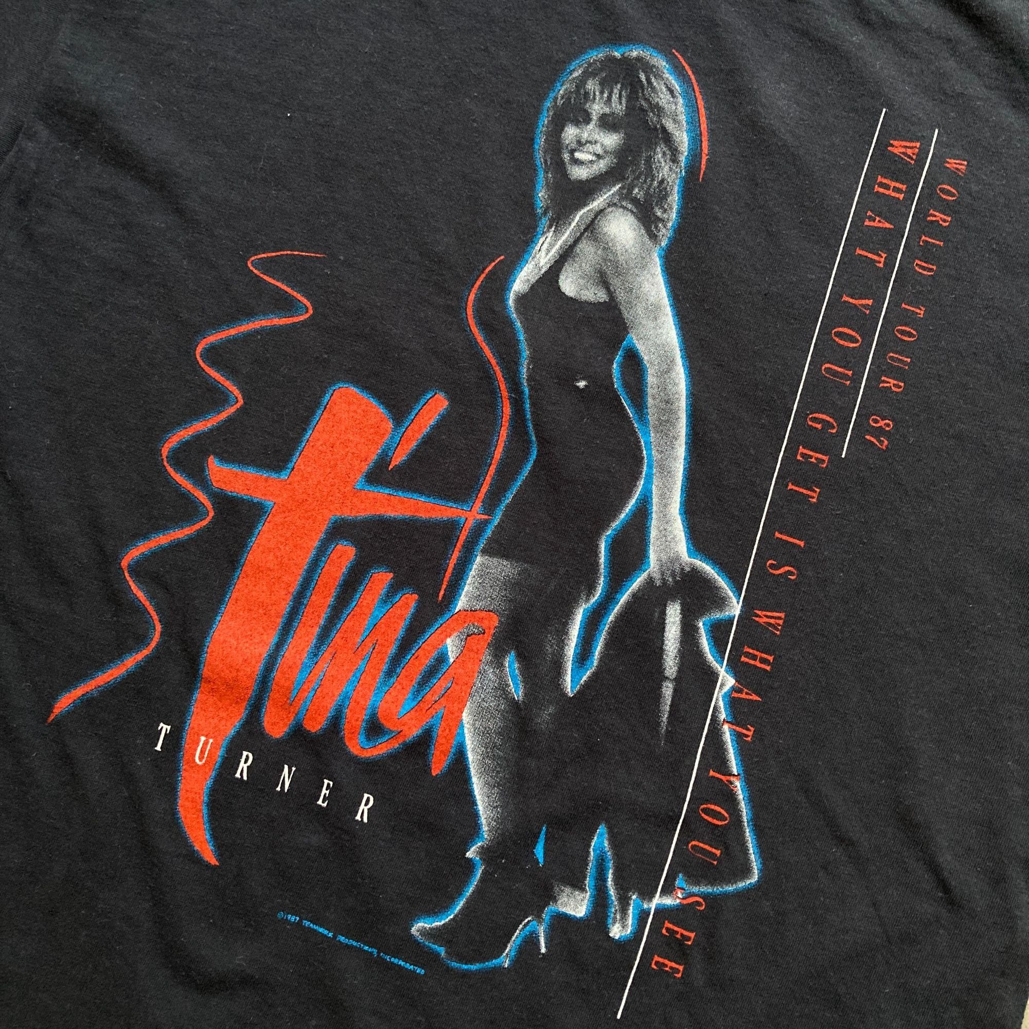 Other Tina Turner 1987 European Tour Black Graphic T-Shirt L Made Size US M / EU 48-50 / 2 - 3 Thumbnail