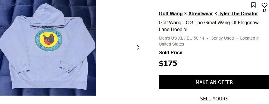 Golf Wang Golf Wang - OG The Great Wang Of Floggnaw Land Hoodie! Size US M / EU 48-50 / 2 - 2 Thumbnail