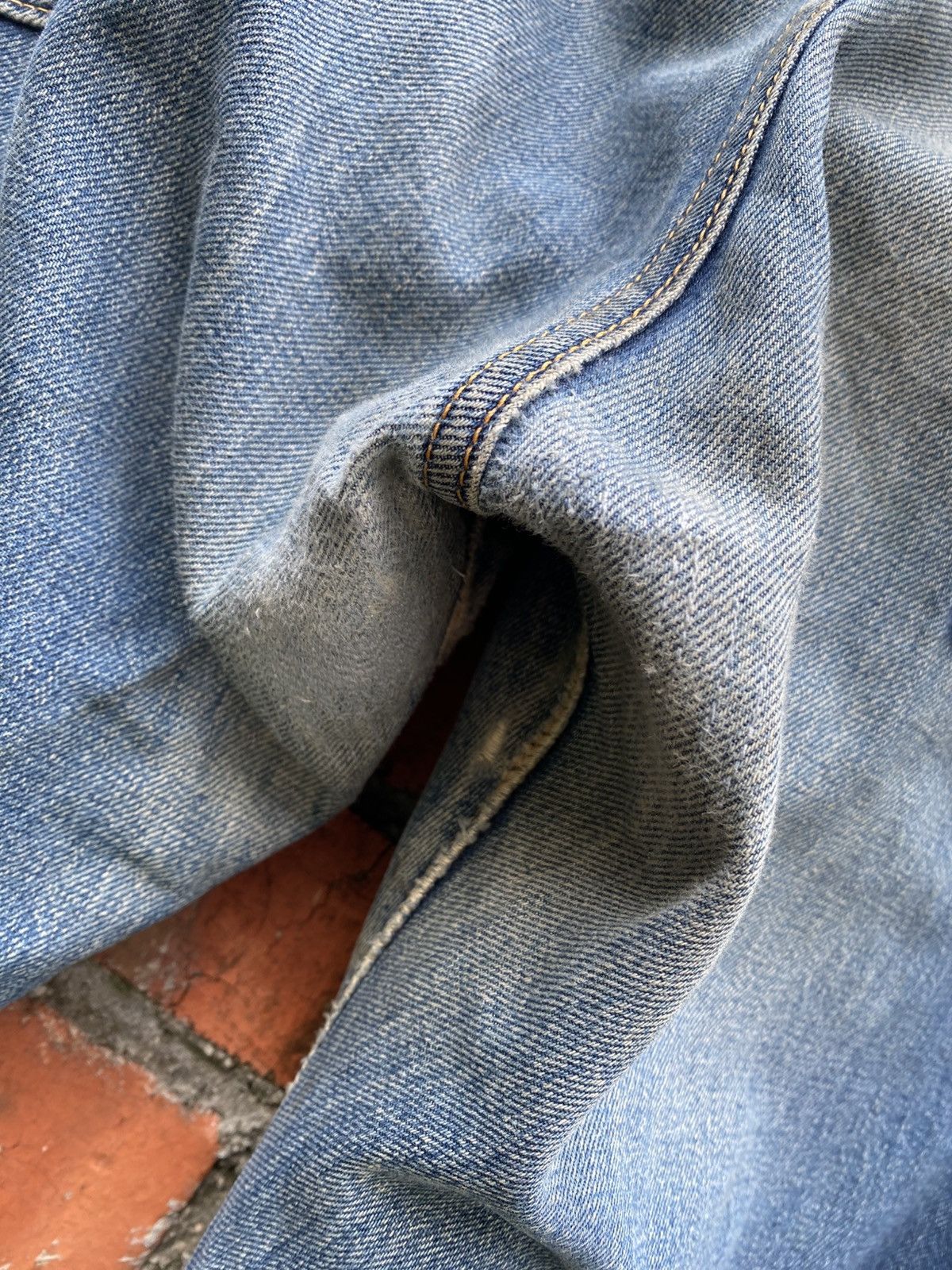 Denime W36x32 sewing chop redline denime distressed repaired denime Size US 36 / EU 52 - 8 Thumbnail