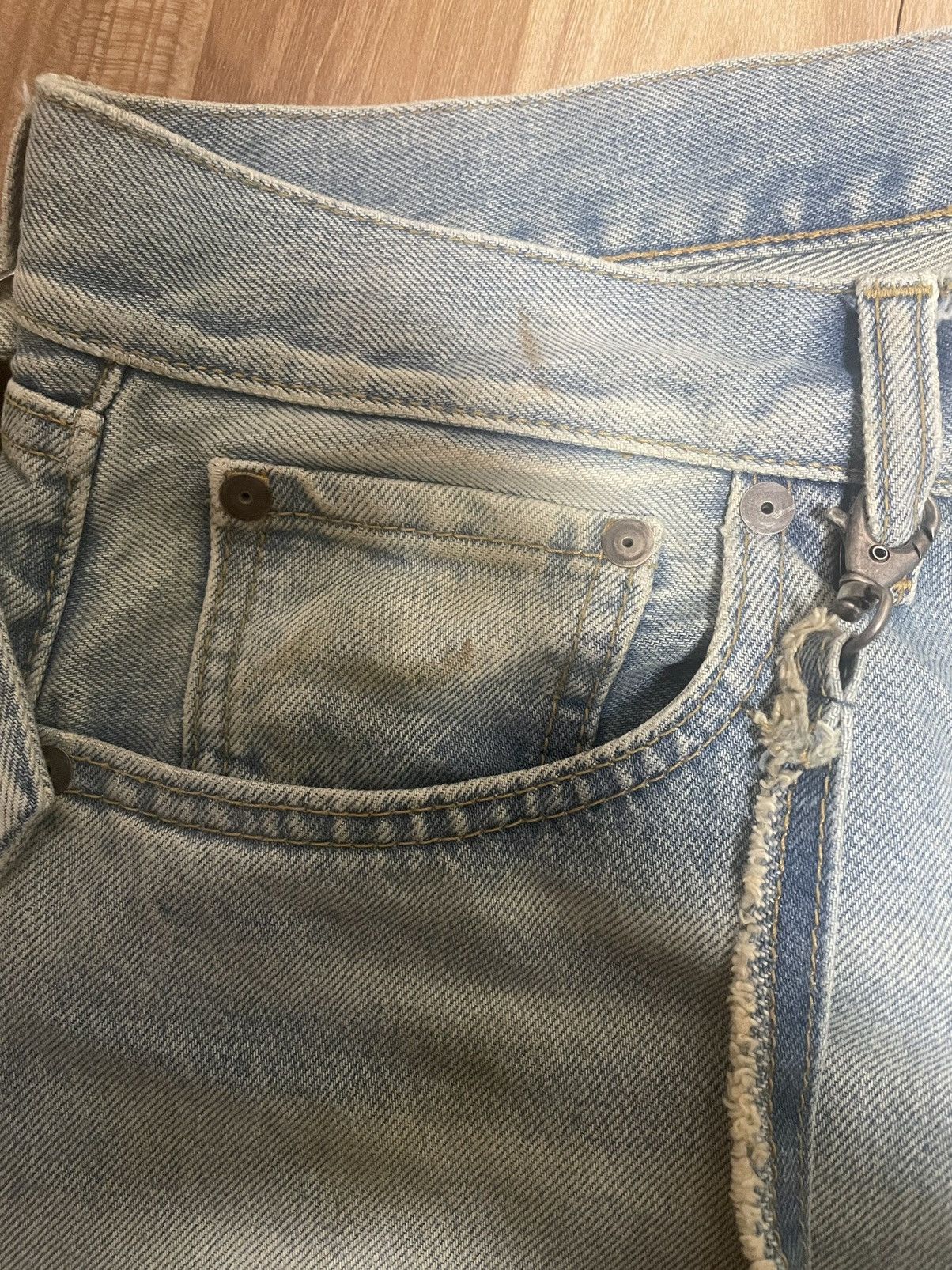 Maison Margiela Maison Margiela Distressed Denim with Strap Pouch Size US 30 / EU 46 - 4 Thumbnail