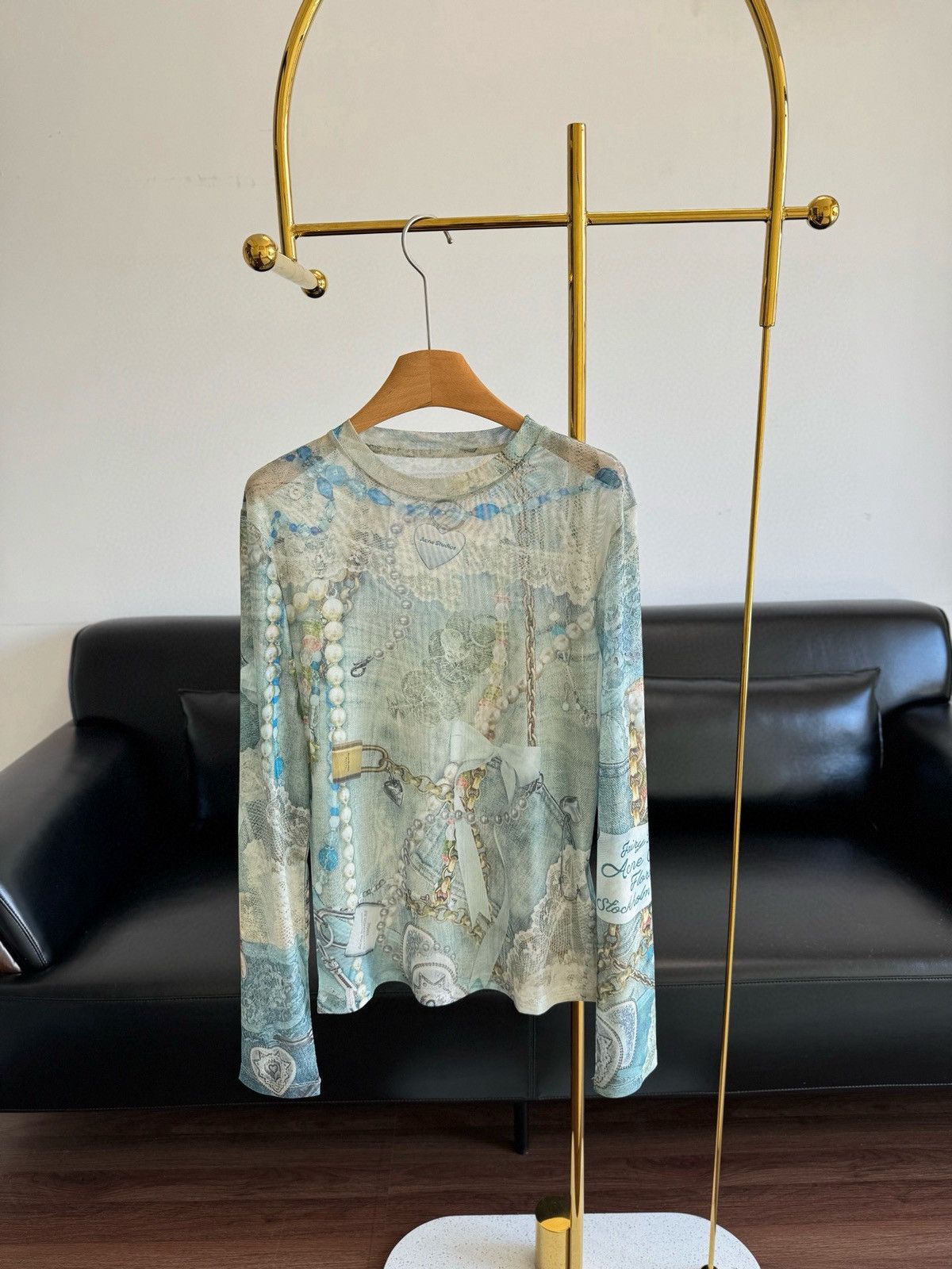 Acne Studios Acne Studios Lace Chain Mesh Long-Sleeved Base Layer Size M / US 6-8 / IT 42-44 - 1 Thumbnail