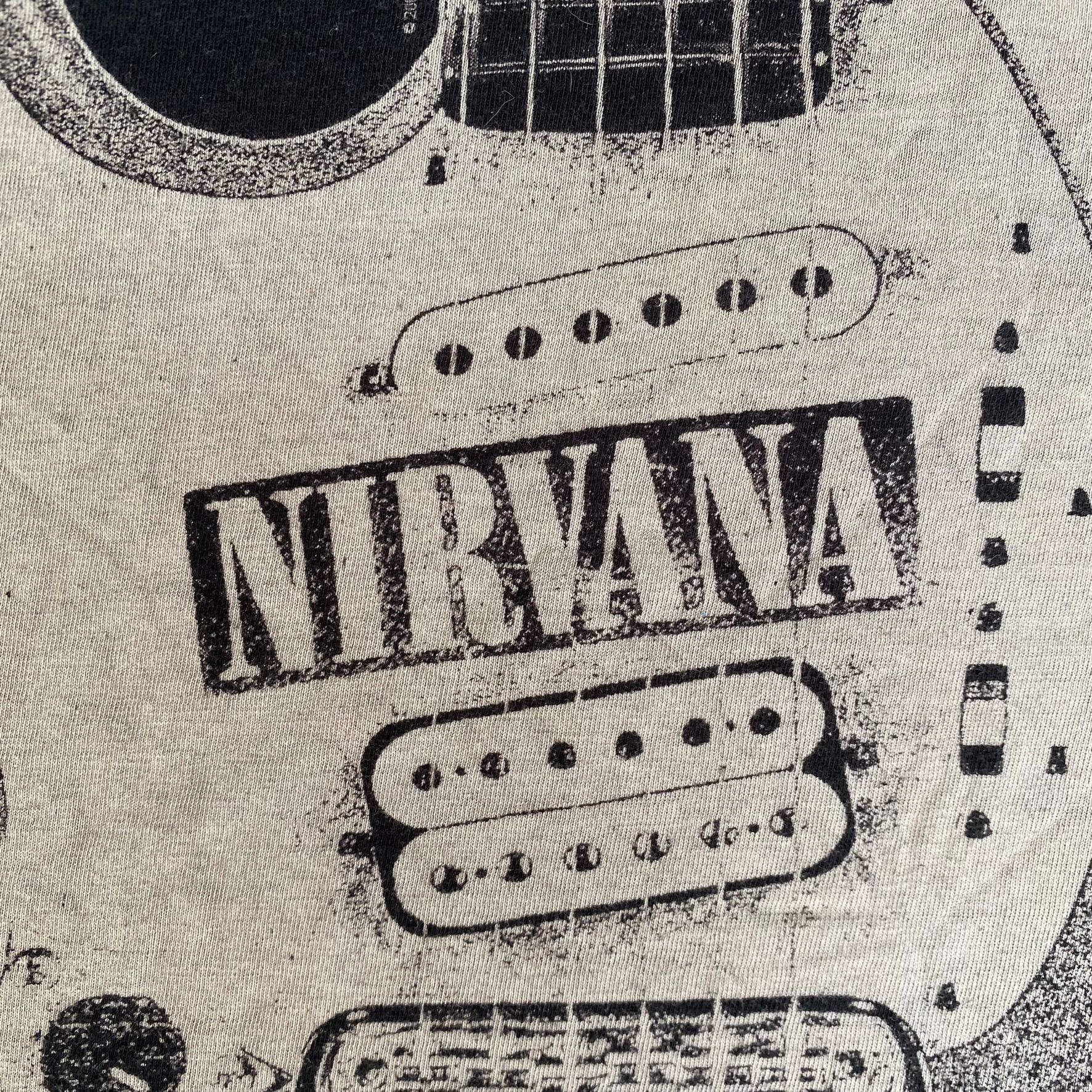 Band Tees Vintage Y2K Nirvana Band Shirt Guitar Grunge Punk Rock Tee Size US XL / EU 56 / 4 - 4 Thumbnail