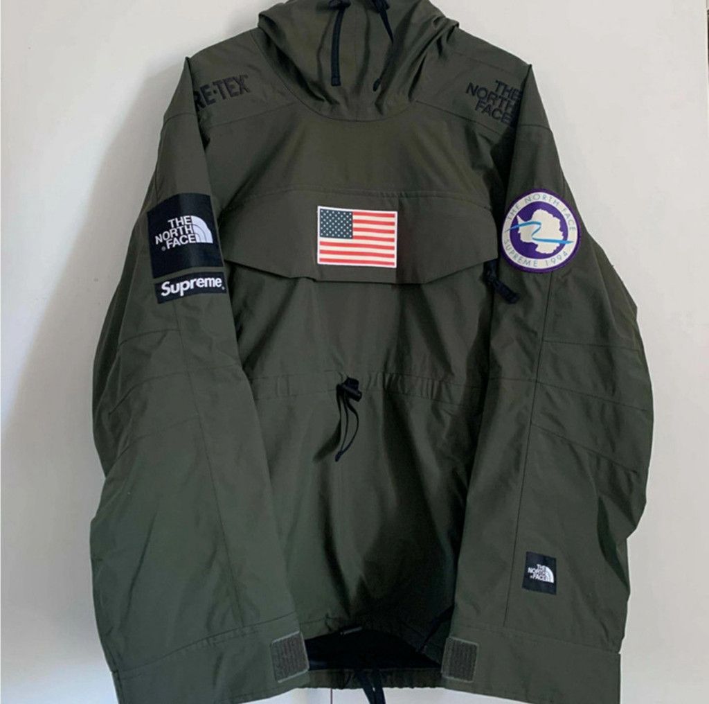 Supreme The North Face Trans Pullover Jacket Olive