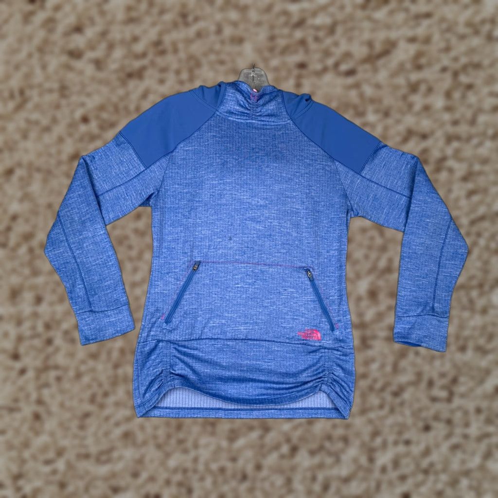 The North Face The North Face Hoodie Womens Small Blue Pullover Hooded Pockets 100% Polyester Size S / US 4 / IT 40 - 1 Thumbnail
