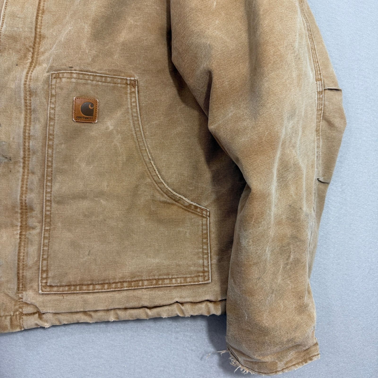Carhartt Vintage Carhartt J22 BRN Arctic Jacket XL 2006 Distressed Size US XL / EU 56 / 4 - 4 Thumbnail