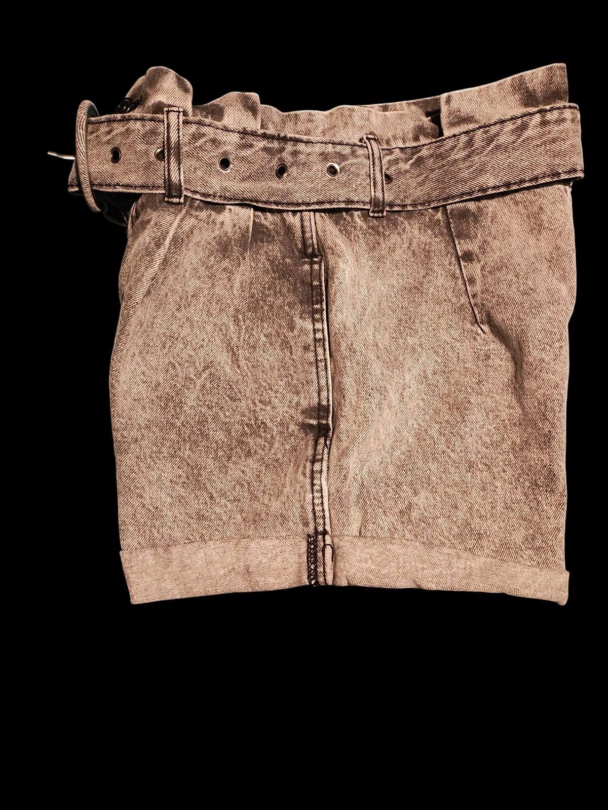 Forever 21 Forever 21 High Waist Paperbag Denim Shorts with Belt Size 32" / US 10 / IT 46 - 3 Thumbnail