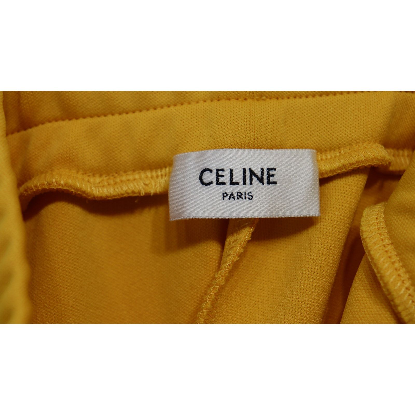 Celine o1rshd1 Jersey Double Face Jogging Pressions Golden Yellow Size US 34 / EU 50 - 7 Thumbnail