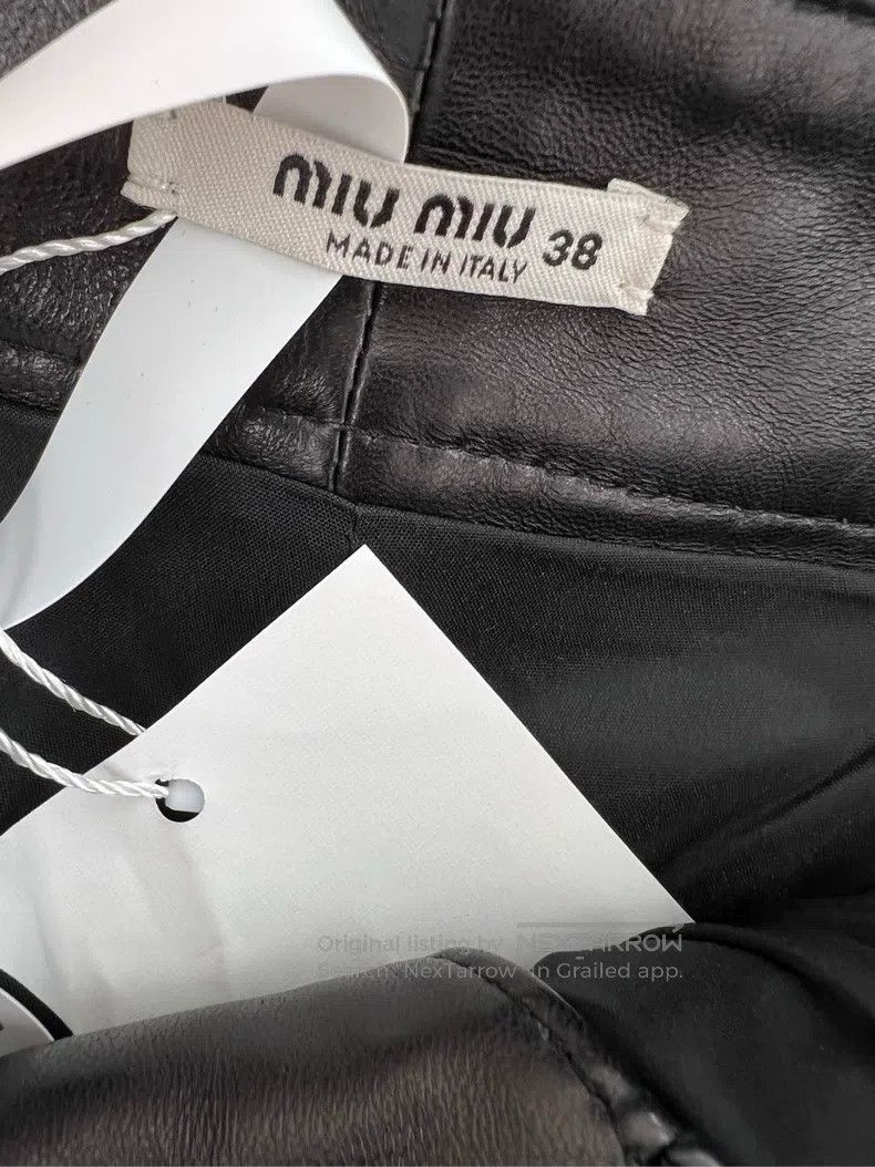 Miu Miu Miu Miu 38 Leather shorts Size 22" - 7 Thumbnail