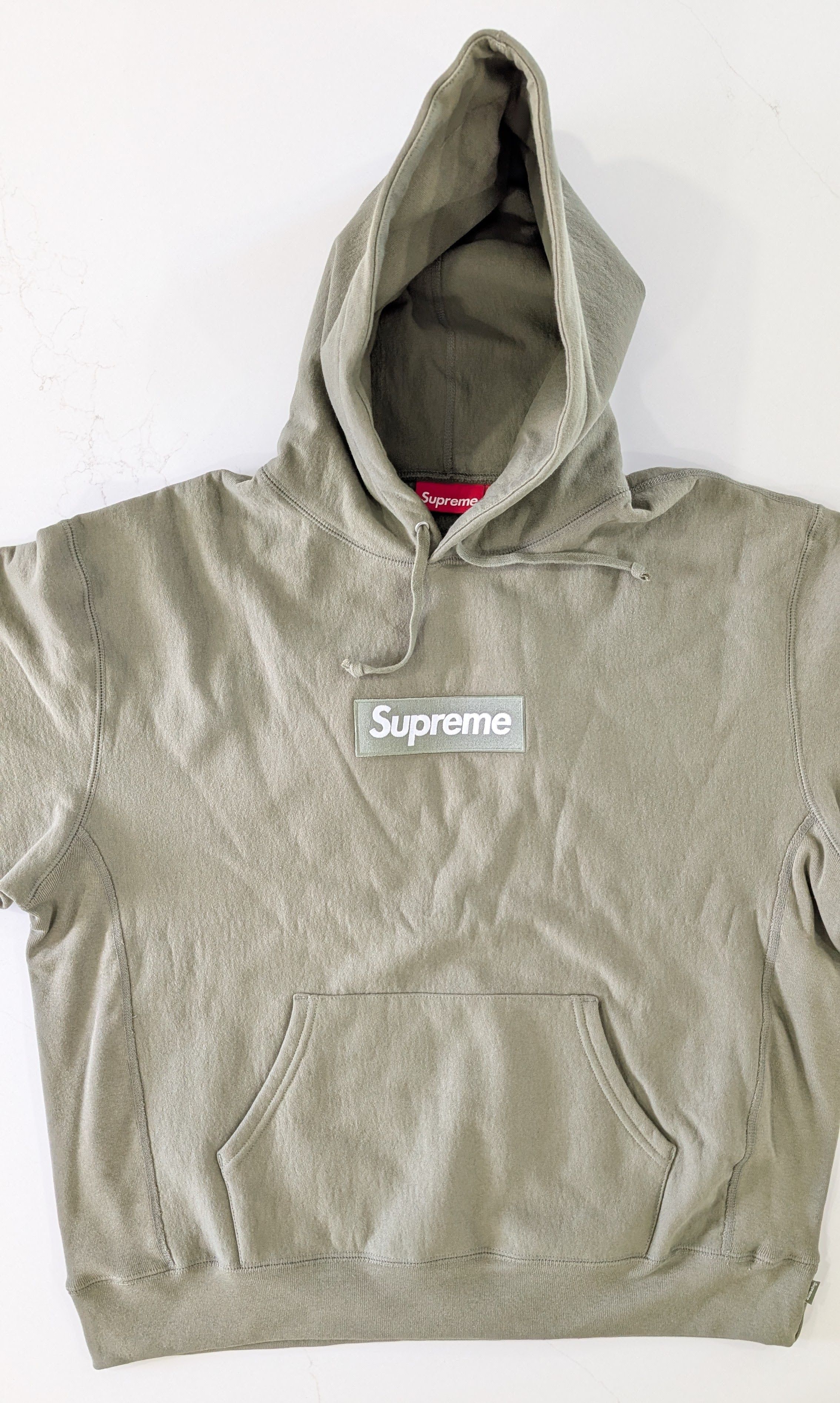 Supreme SUPREME Box Logo Hoodie FW25 Light Olive Size L Size US L / EU 52-54 / 3 - 3 Thumbnail