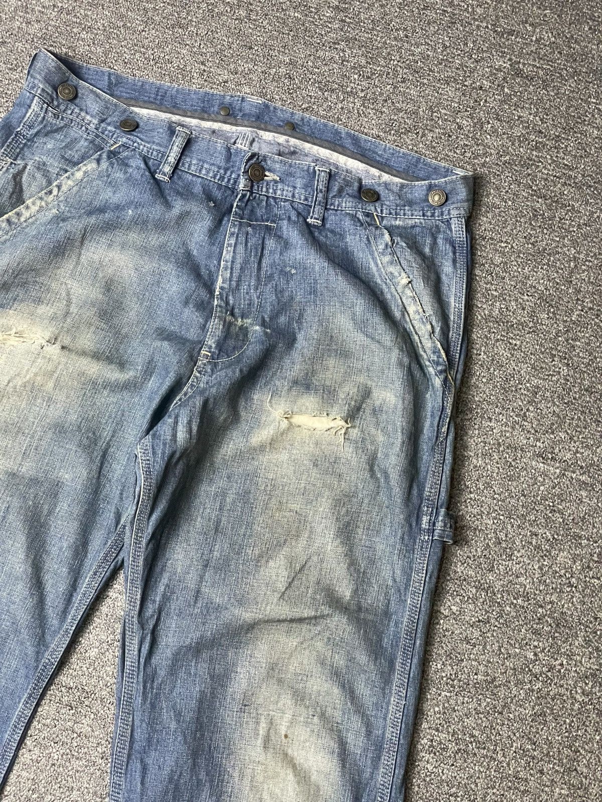 Japanese Brand × Vintage VIDA LOCA Brand Distressed Denim Ripped Jeans (112) Size US 35 - 4 Thumbnail