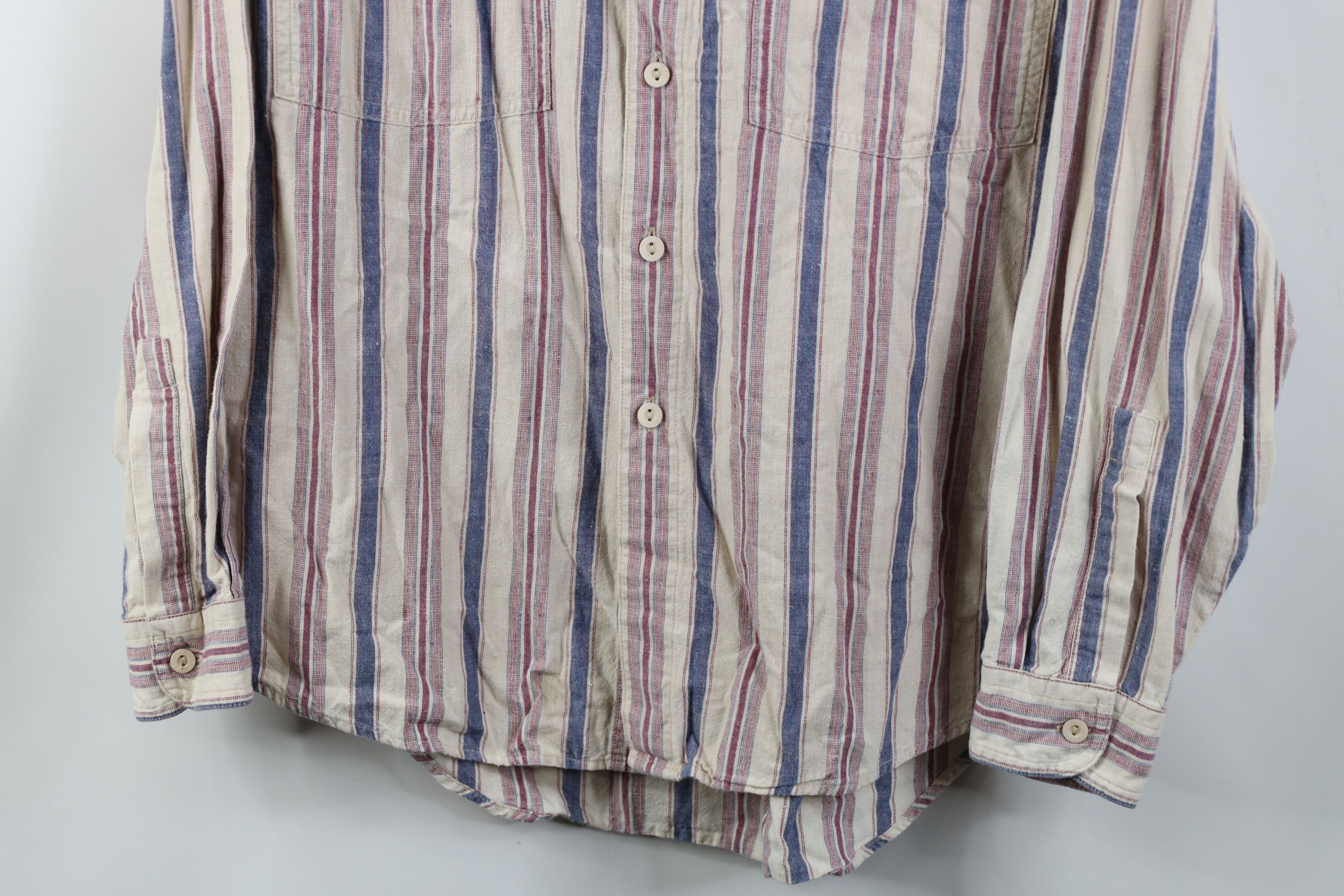 Vintage Vintage 90s Streetwear Double Pocket Board Button Shirt Size US M / EU 48-50 / 2 - 3 Thumbnail