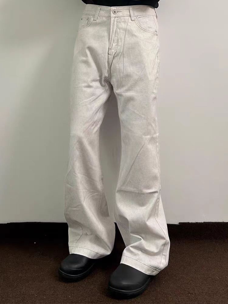 Street Casual Simple Versatile Aged Jeans