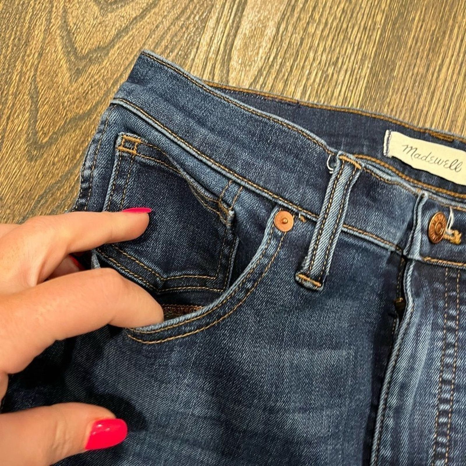 Madewell Madewell Skinny Jeans 10" High-Rise Whisker Denim Size 28 Size 28" / US 6 / IT 42 - 3 Thumbnail