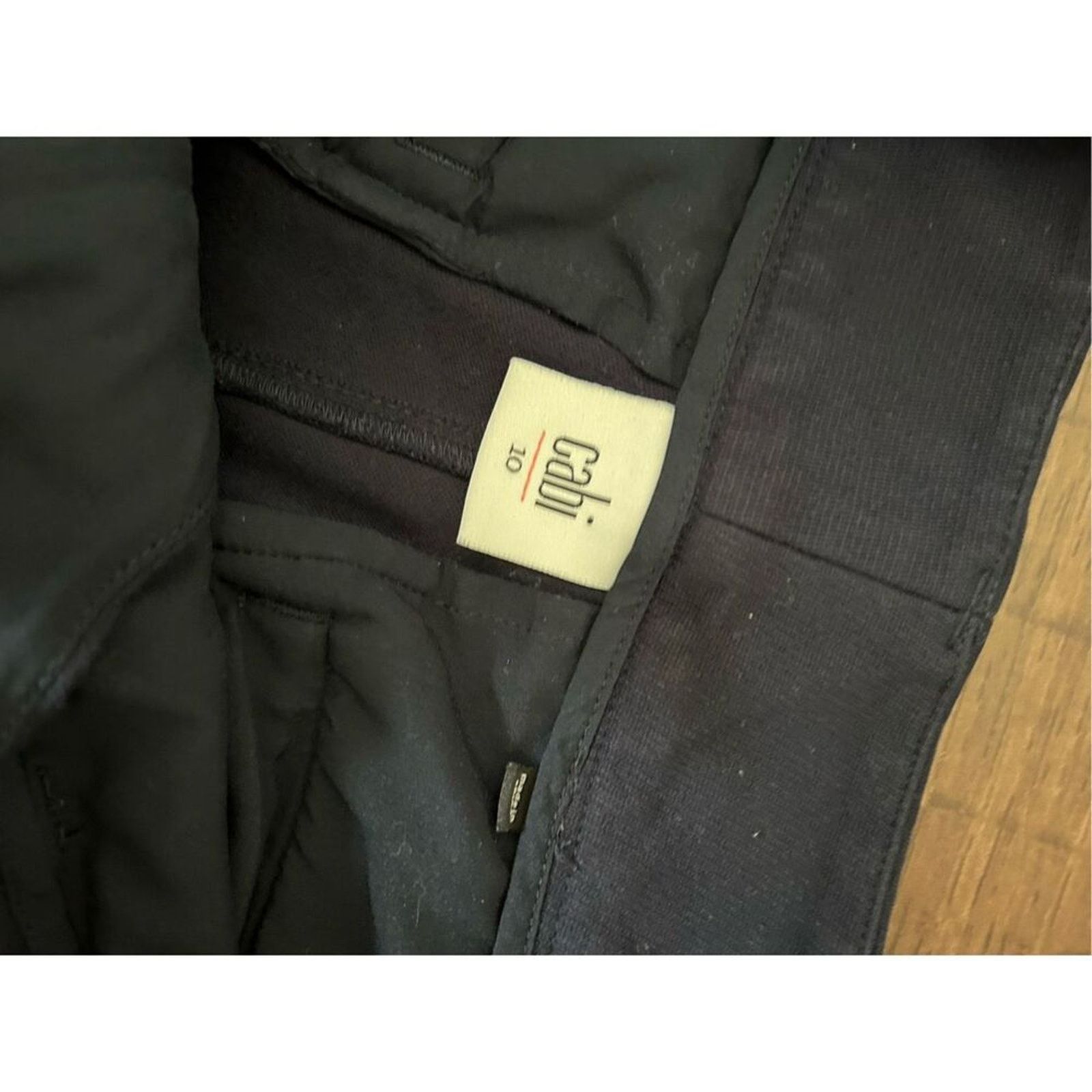 Anthropologie CAbi #3202 Navy Blue Trouser Dress Pants, Stretch, Size 10 Size 32" / US 10 / IT 46 - 5 Thumbnail