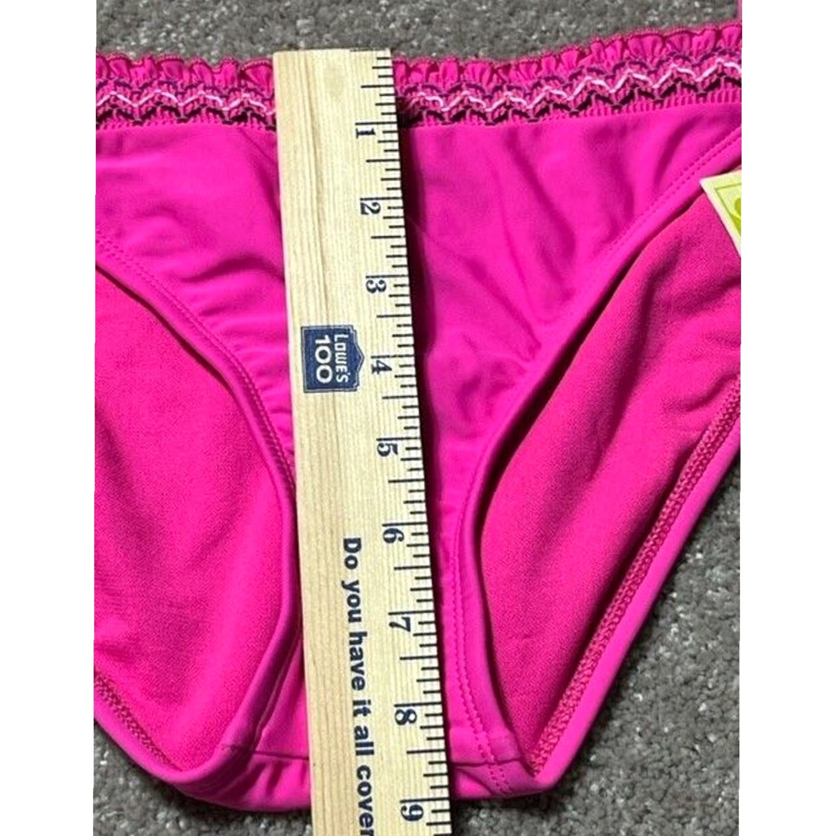 Vintage Hobie Cheeky Bikini Swim Bottom XL Hot Pink Sporty Women Regular Nylon Blend Solid Size 40" / US 18 - 8 Thumbnail
