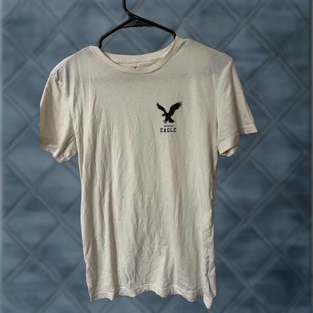 American Eagle Outfitters VINTAGE American Eagle Outfitters Shirt Mens XS White Graphic Short Sleeve Crew Neck T-Shirt White 90s Mens Size US XS / EU 42 / 0 - 1 Thumbnail