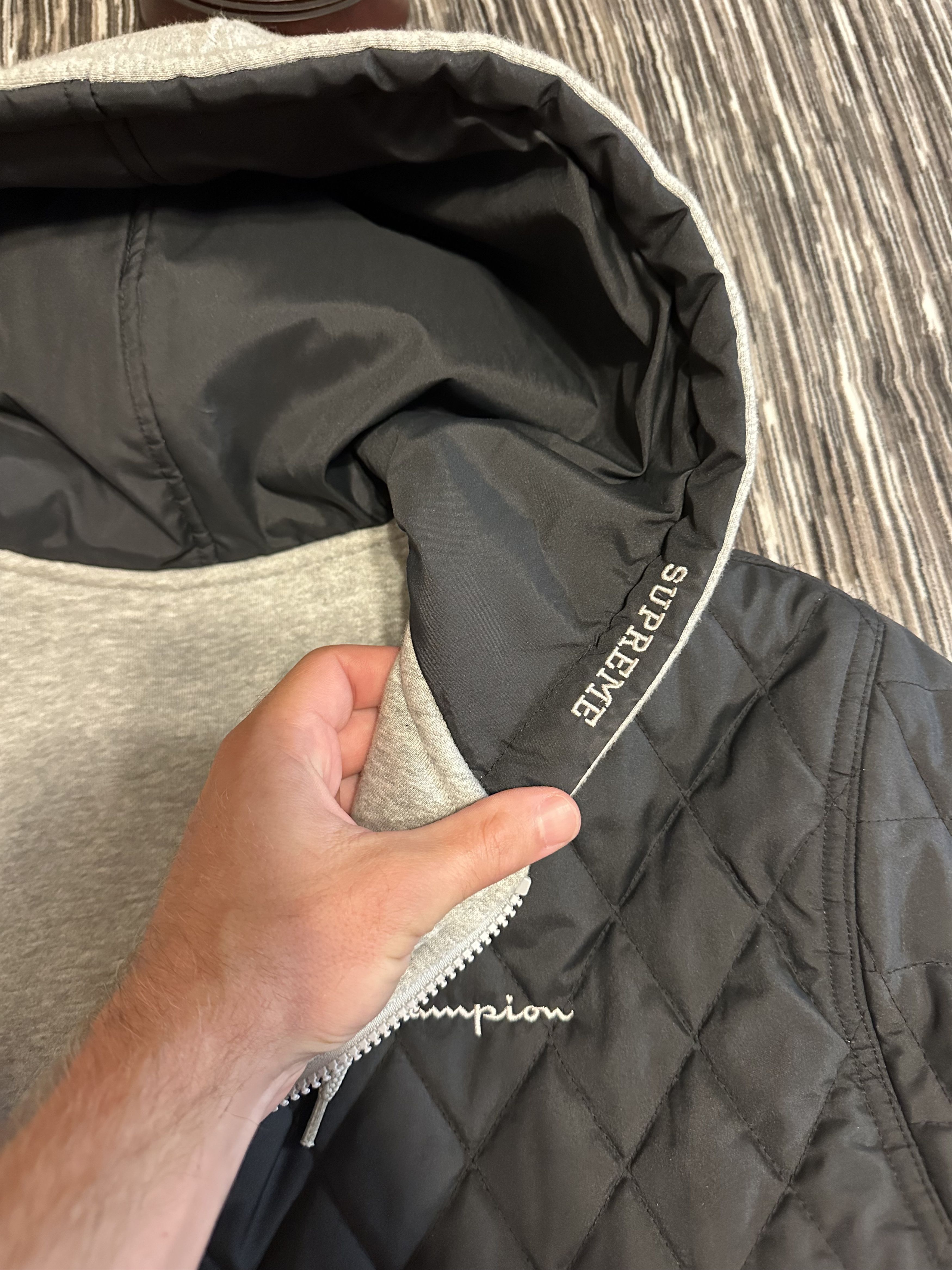 Champion × Supreme SUPREME Champion 2014 Reversible Zip up hoodie Jacket Black Size US L / EU 52-54 / 3 - 5 Thumbnail