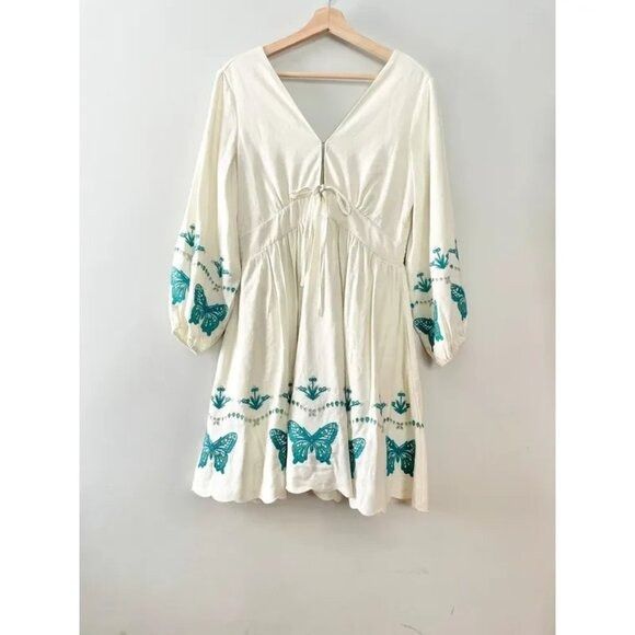 Isabel Marant Etoile NWOT$695 Super Natural Secret Mission Priscilla Linen Dress Size S / US 4 / IT 40 - 4 Thumbnail