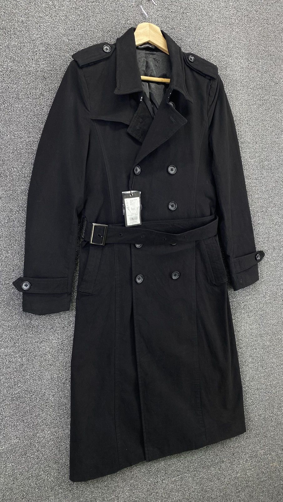 Vanquish Black Vanquish Double Breasted Trench Coats Long Jacket Size M / US 6-8 / IT 42-44 - 3 Thumbnail