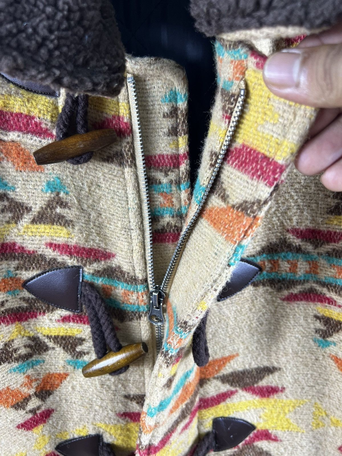 Japanese Brand × Native 🔥 Titicaca chimayo aztec native navajo design duffle long Size US L / EU 52-54 / 3 - 6 Thumbnail