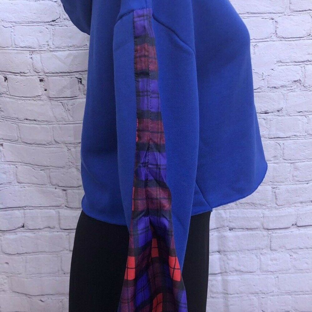 Other NWT New LF BSBW Oversized Cropped Hoodie Sweatshirt Plaid S Size XS / US 0-2 / IT 36-38 - 8 Thumbnail