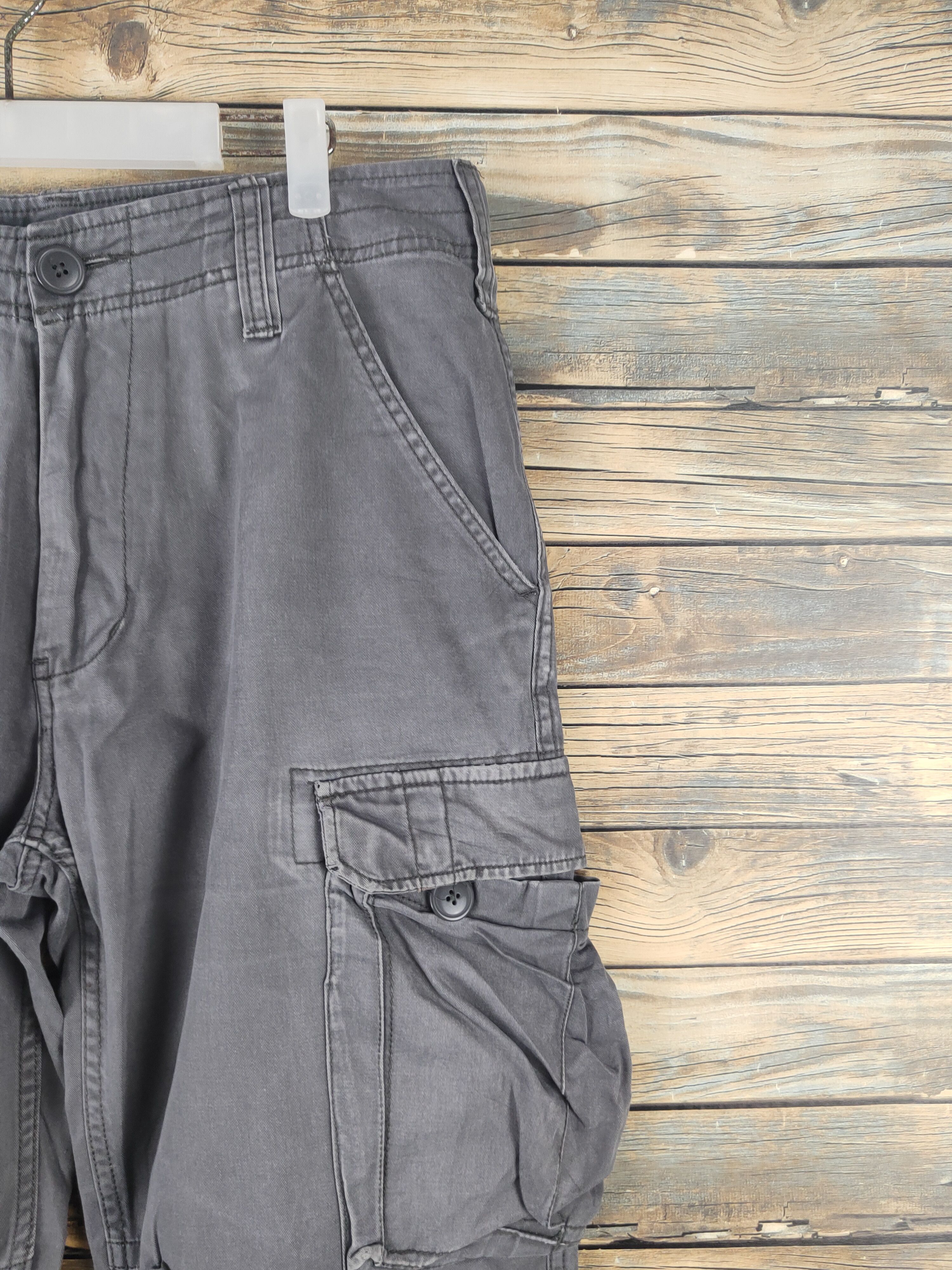 Japanese Brand DL Freaks Wear Dark Gray Multipocket Cargo Pants #46-048 Size US 32 / EU 48 - 5 Thumbnail