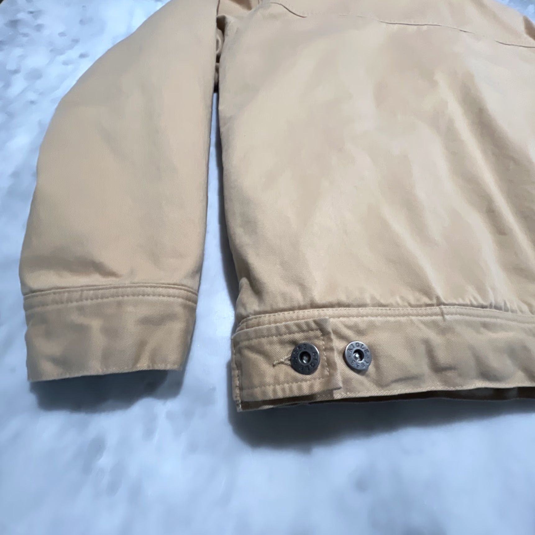 Aigle VINTAGE AIGLE Barn Jacket Men 2XL Regular Canvas Tan Khaki Lined Full Zip Zipper 90s Winter Fall Outdoor Workwear Mens Size US XXL / EU 58 / 5 - 6 Thumbnail